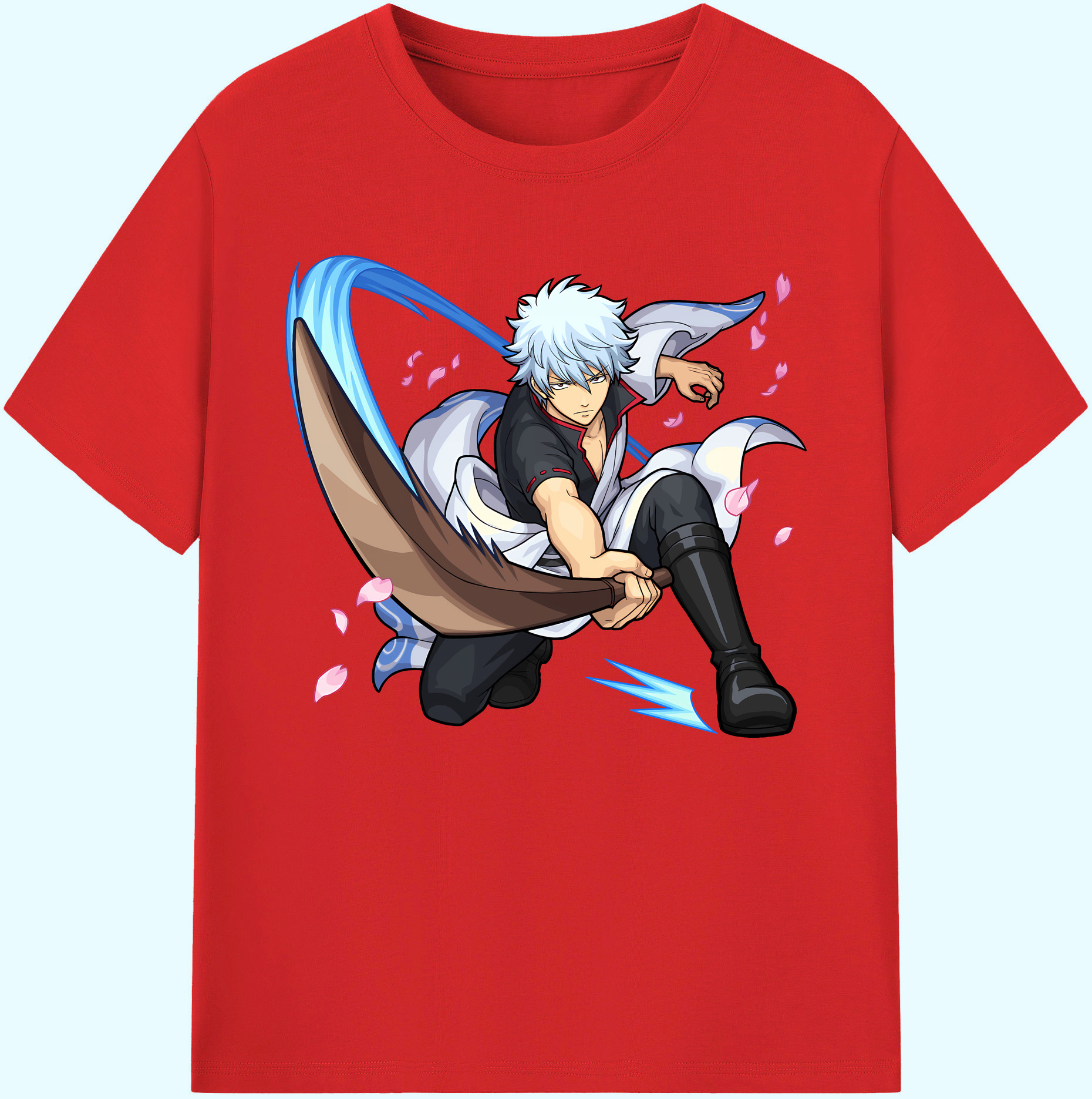（画像用） ぎんたま 坂田銀時（さかたぎんとき） 神楽 志村新八（しむら しんぱち） GINTAMA Sakata Gintoki Kagura Shimura Shinpachi 綿100％ メンズ半袖Tシャツ｜肌触りやわらか＆通気性