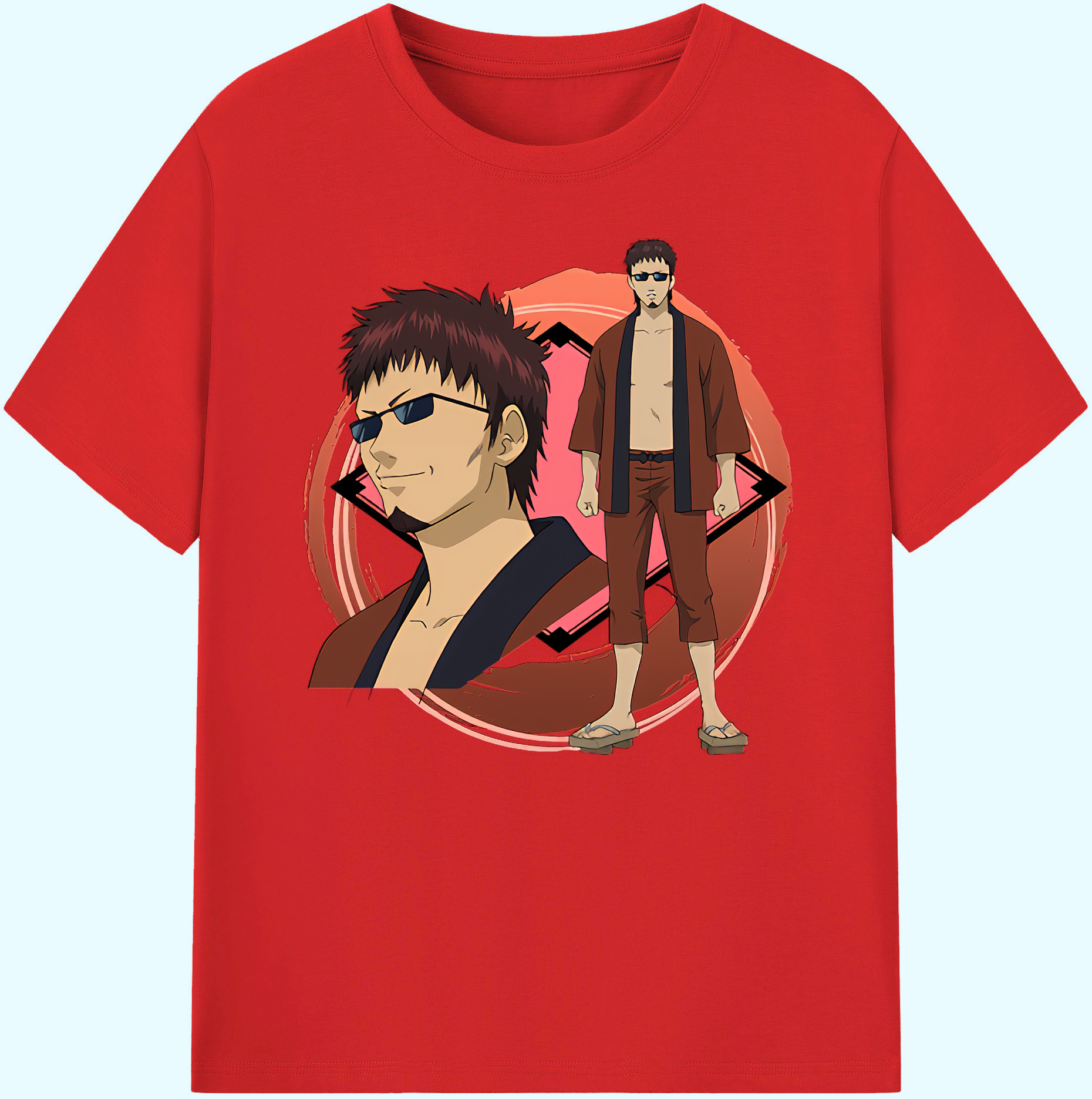 （画像用） ぎんたま 坂田銀時（さかたぎんとき） 神楽 志村新八（しむら しんぱち） GINTAMA Sakata Gintoki Kagura Shimura Shinpachi 綿100％ メンズ半袖Tシャツ｜肌触りやわらか＆通気性