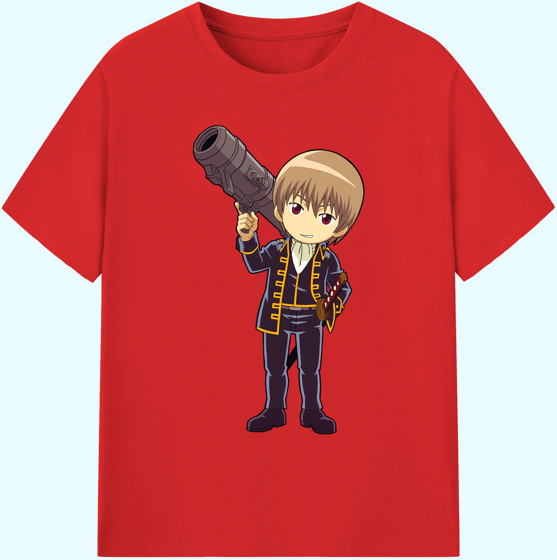 （画像用） ぎんたま 坂田銀時（さかたぎんとき） 神楽 志村新八（しむら しんぱち） GINTAMA Sakata Gintoki Kagura Shimura Shinpachi 綿100％ メンズ半袖Tシャツ｜肌触りやわらか＆通気性