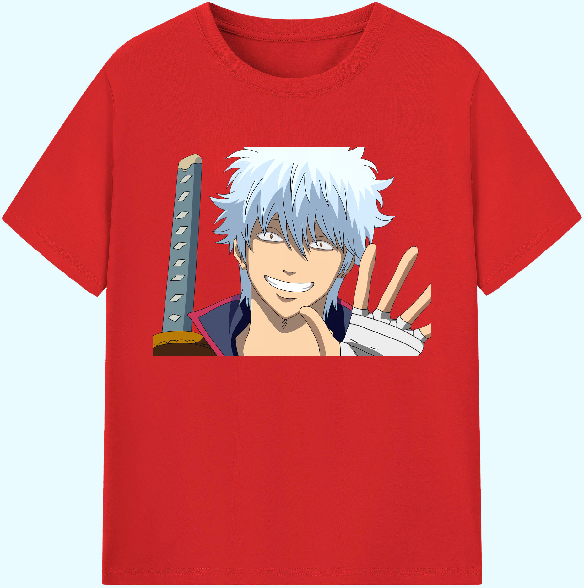 （画像用） ぎんたま 坂田銀時（さかたぎんとき） 神楽 志村新八（しむら しんぱち） GINTAMA Sakata Gintoki Kagura Shimura Shinpachi 綿100％ メンズ半袖Tシャツ｜肌触りやわらか＆通気性