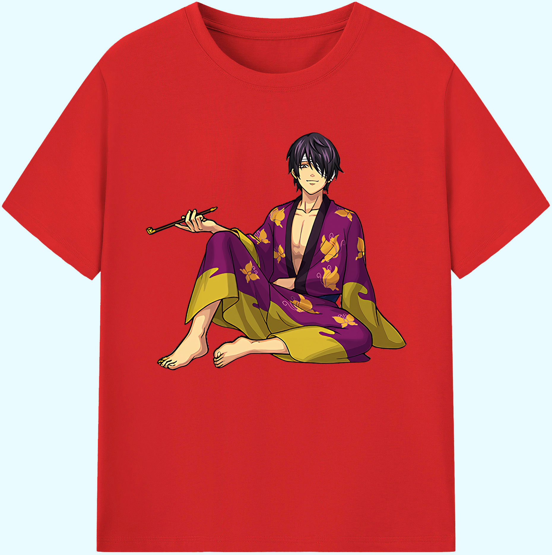 （画像用） ぎんたま 坂田銀時（さかたぎんとき） 神楽 志村新八（しむら しんぱち） GINTAMA Sakata Gintoki Kagura Shimura Shinpachi 綿100％ メンズ半袖Tシャツ｜肌触りやわらか＆通気性