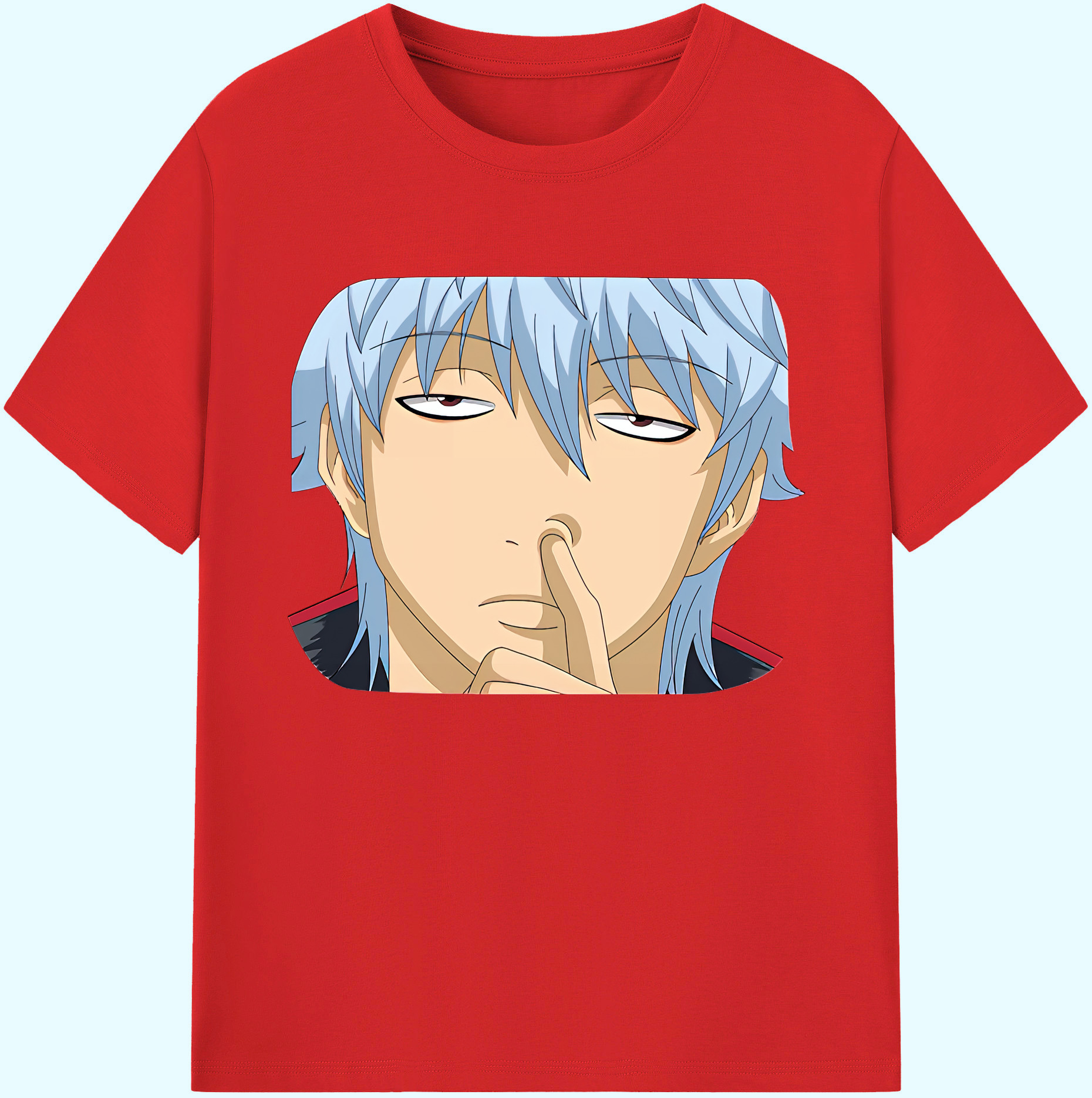 （画像用） ぎんたま 坂田銀時（さかたぎんとき） 神楽 志村新八（しむら しんぱち） GINTAMA Sakata Gintoki Kagura Shimura Shinpachi 綿100％ メンズ半袖Tシャツ｜肌触りやわらか＆通気性