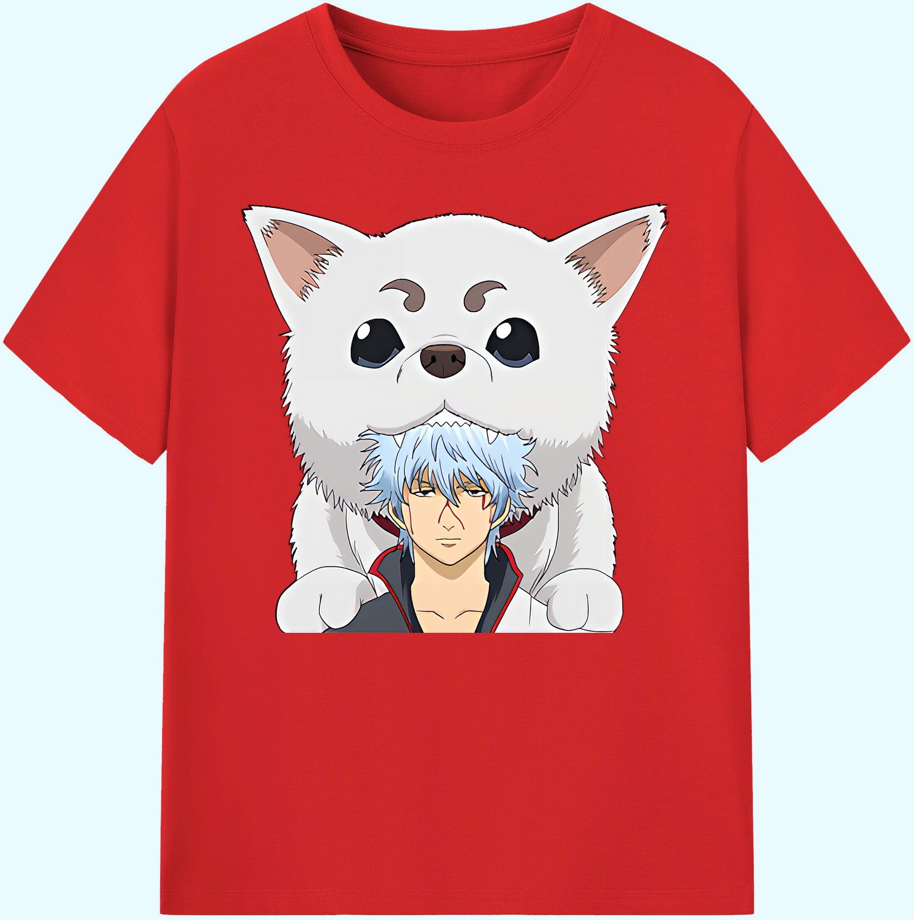 （画像用） ぎんたま 坂田銀時（さかたぎんとき） 神楽 志村新八（しむら しんぱち） GINTAMA Sakata Gintoki Kagura Shimura Shinpachi 綿100％ メンズ半袖Tシャツ｜肌触りやわらか＆通気性