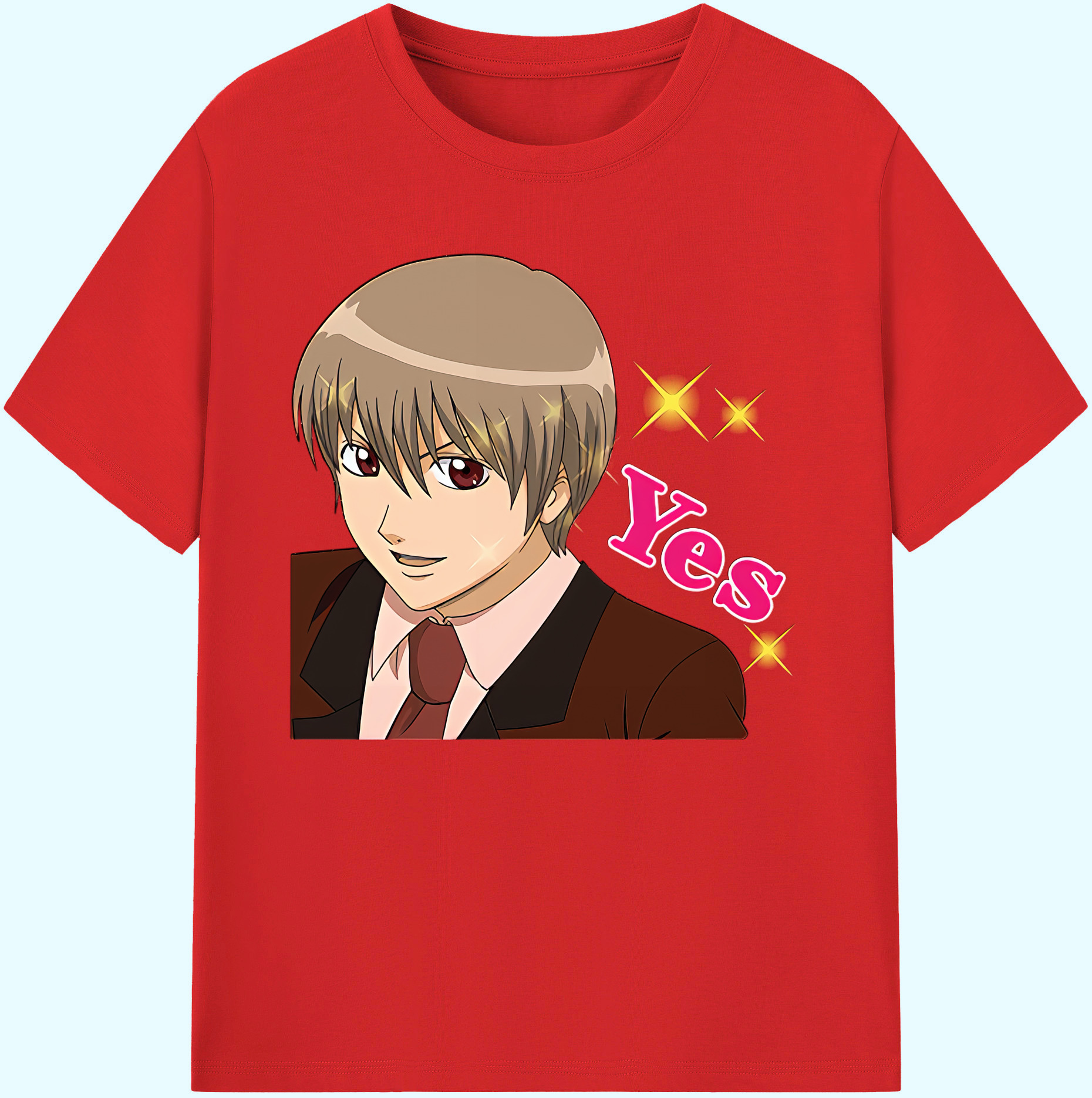 （画像用） ぎんたま 坂田銀時（さかたぎんとき） 神楽 志村新八（しむら しんぱち） GINTAMA Sakata Gintoki Kagura Shimura Shinpachi 綿100％ メンズ半袖Tシャツ｜肌触りやわらか＆通気性