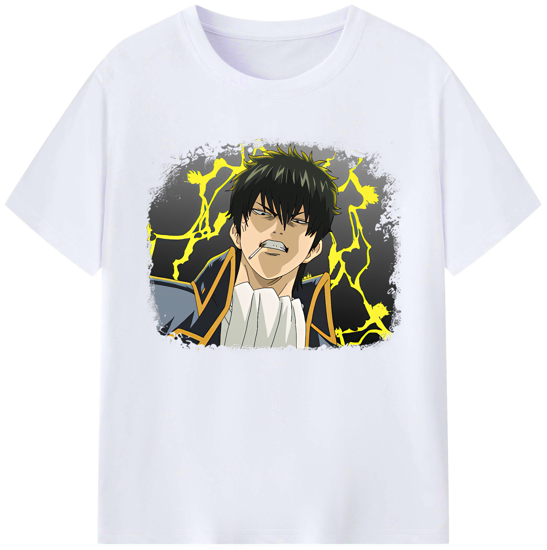 （画像用） ぎんたま 坂田銀時（さかたぎんとき） 神楽 志村新八（しむら しんぱち） GINTAMA Sakata Gintoki Kagura Shimura Shinpachi 綿100％ メンズ半袖Tシャツ｜肌触りやわらか＆通気性