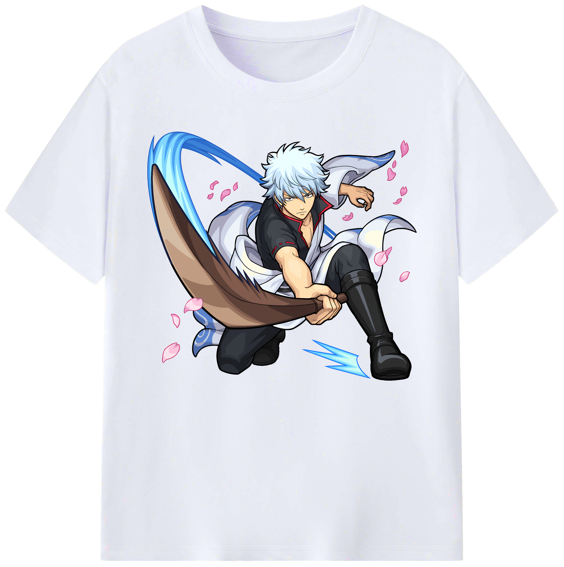 （画像用） ぎんたま 坂田銀時（さかたぎんとき） 神楽 志村新八（しむら しんぱち） GINTAMA Sakata Gintoki Kagura Shimura Shinpachi 綿100％ メンズ半袖Tシャツ｜肌触りやわらか＆通気性