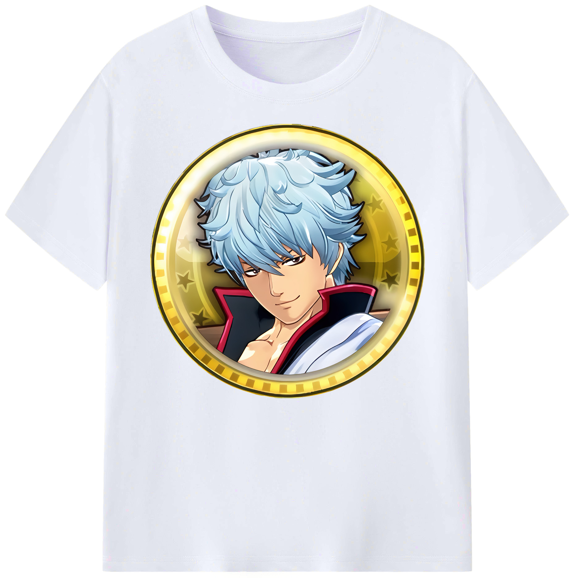 （画像用） ぎんたま 坂田銀時（さかたぎんとき） 神楽 志村新八（しむら しんぱち） GINTAMA Sakata Gintoki Kagura Shimura Shinpachi 綿100％ メンズ半袖Tシャツ｜肌触りやわらか＆通気性