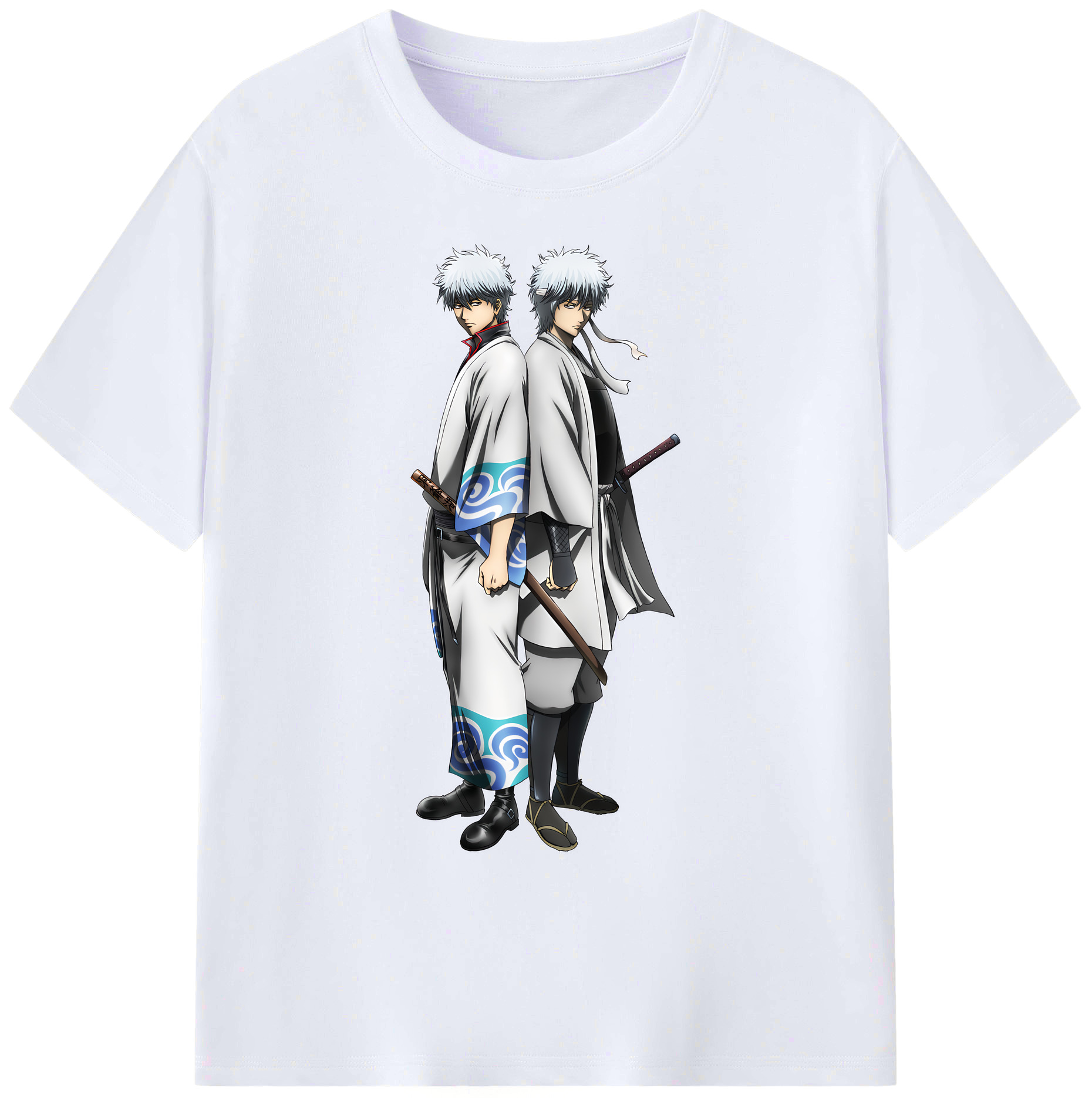 （画像用） ぎんたま 坂田銀時（さかたぎんとき） 神楽 志村新八（しむら しんぱち） GINTAMA Sakata Gintoki Kagura Shimura Shinpachi 綿100％ メンズ半袖Tシャツ｜肌触りやわらか＆通気性