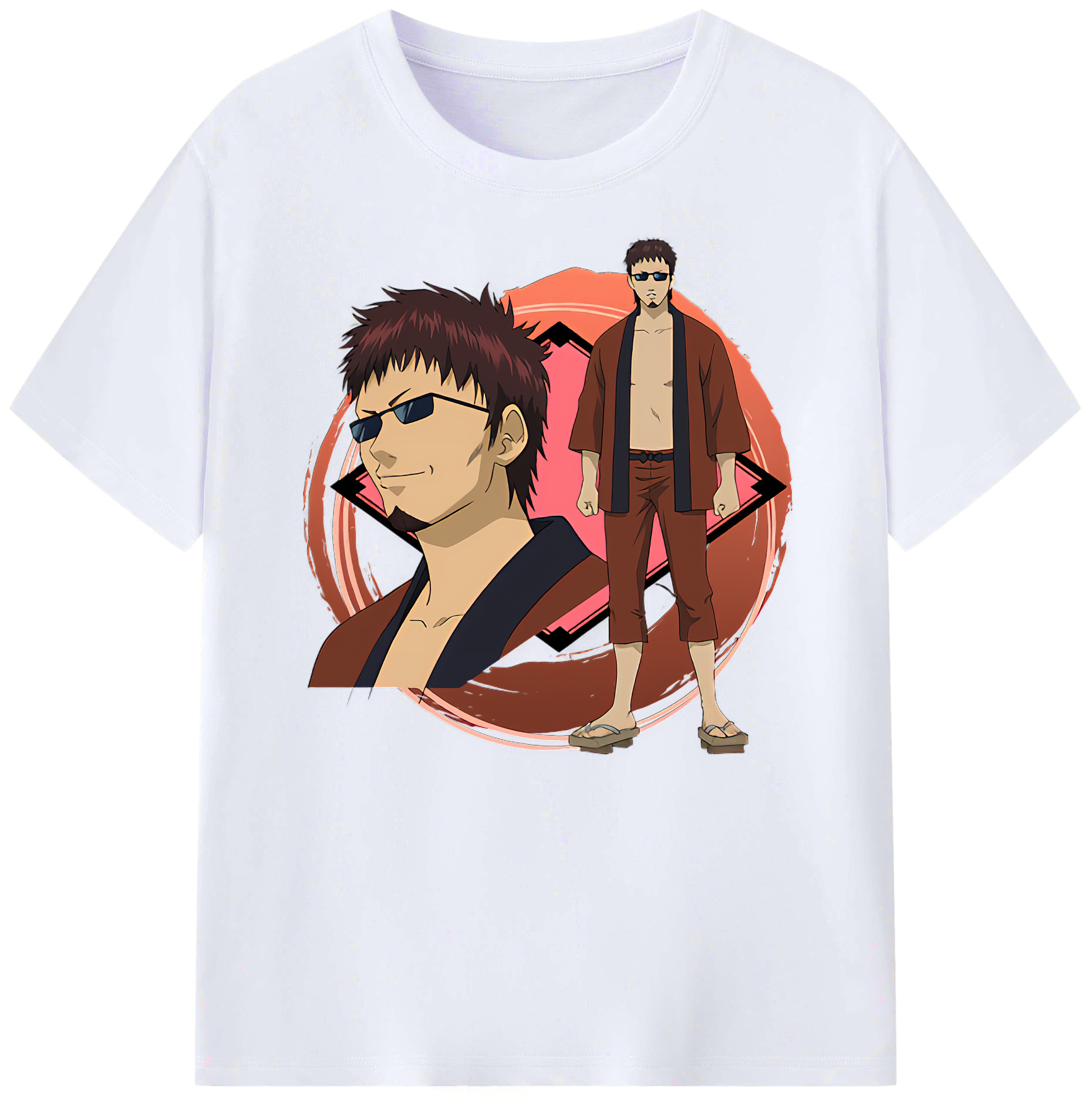 （画像用） ぎんたま 坂田銀時（さかたぎんとき） 神楽 志村新八（しむら しんぱち） GINTAMA Sakata Gintoki Kagura Shimura Shinpachi 綿100％ メンズ半袖Tシャツ｜肌触りやわらか＆通気性