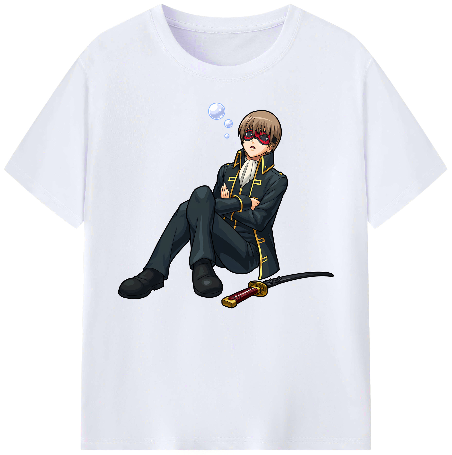 （画像用） ぎんたま 坂田銀時（さかたぎんとき） 神楽 志村新八（しむら しんぱち） GINTAMA Sakata Gintoki Kagura Shimura Shinpachi 綿100％ メンズ半袖Tシャツ｜肌触りやわらか＆通気性