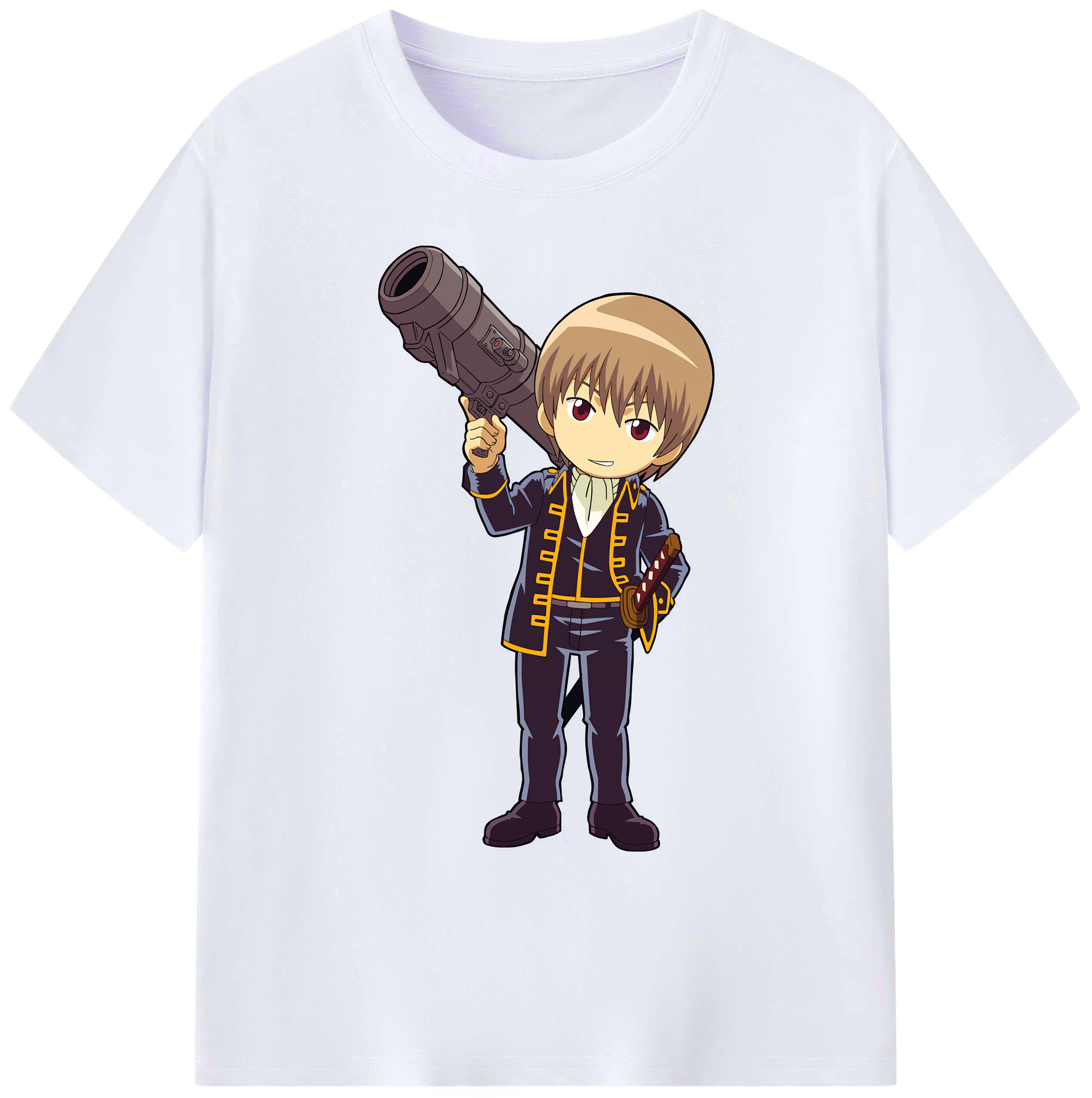 （画像用） ぎんたま 坂田銀時（さかたぎんとき） 神楽 志村新八（しむら しんぱち） GINTAMA Sakata Gintoki Kagura Shimura Shinpachi 綿100％ メンズ半袖Tシャツ｜肌触りやわらか＆通気性