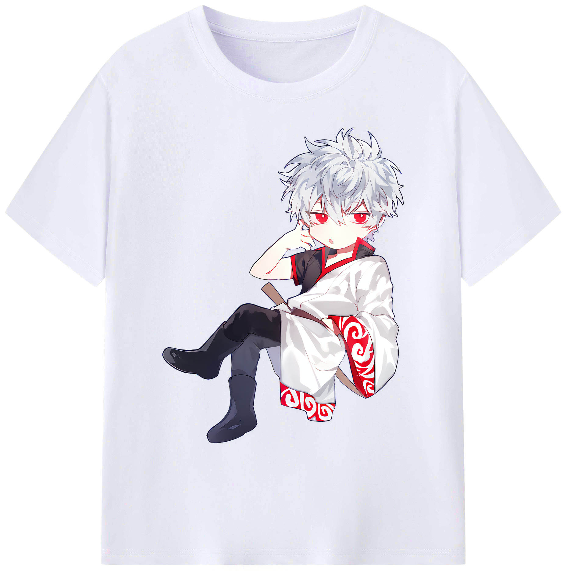 （画像用） ぎんたま 坂田銀時（さかたぎんとき） 神楽 志村新八（しむら しんぱち） GINTAMA Sakata Gintoki Kagura Shimura Shinpachi 綿100％ メンズ半袖Tシャツ｜肌触りやわらか＆通気性
