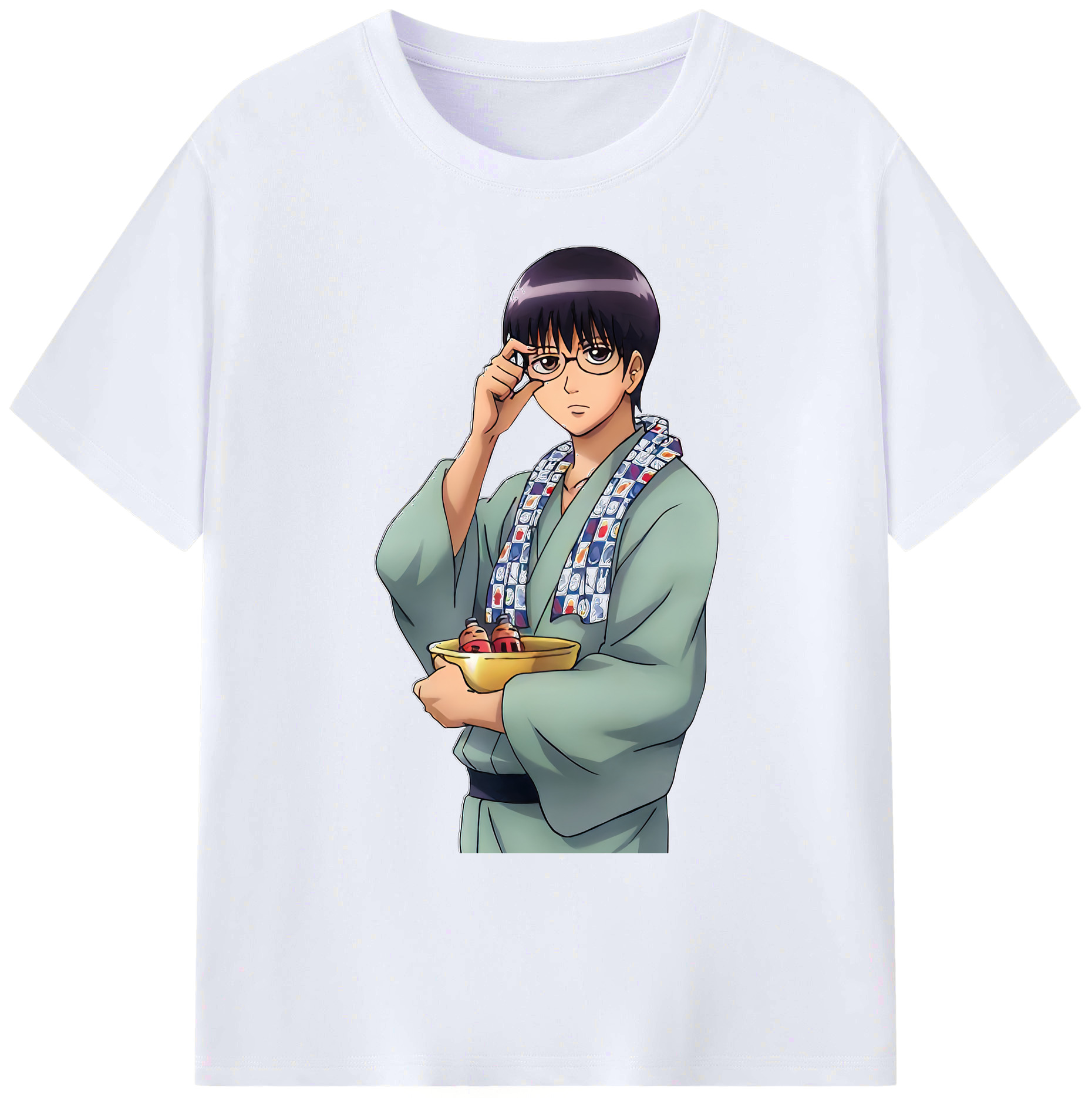 （画像用） ぎんたま 坂田銀時（さかたぎんとき） 神楽 志村新八（しむら しんぱち） GINTAMA Sakata Gintoki Kagura Shimura Shinpachi 綿100％ メンズ半袖Tシャツ｜肌触りやわらか＆通気性