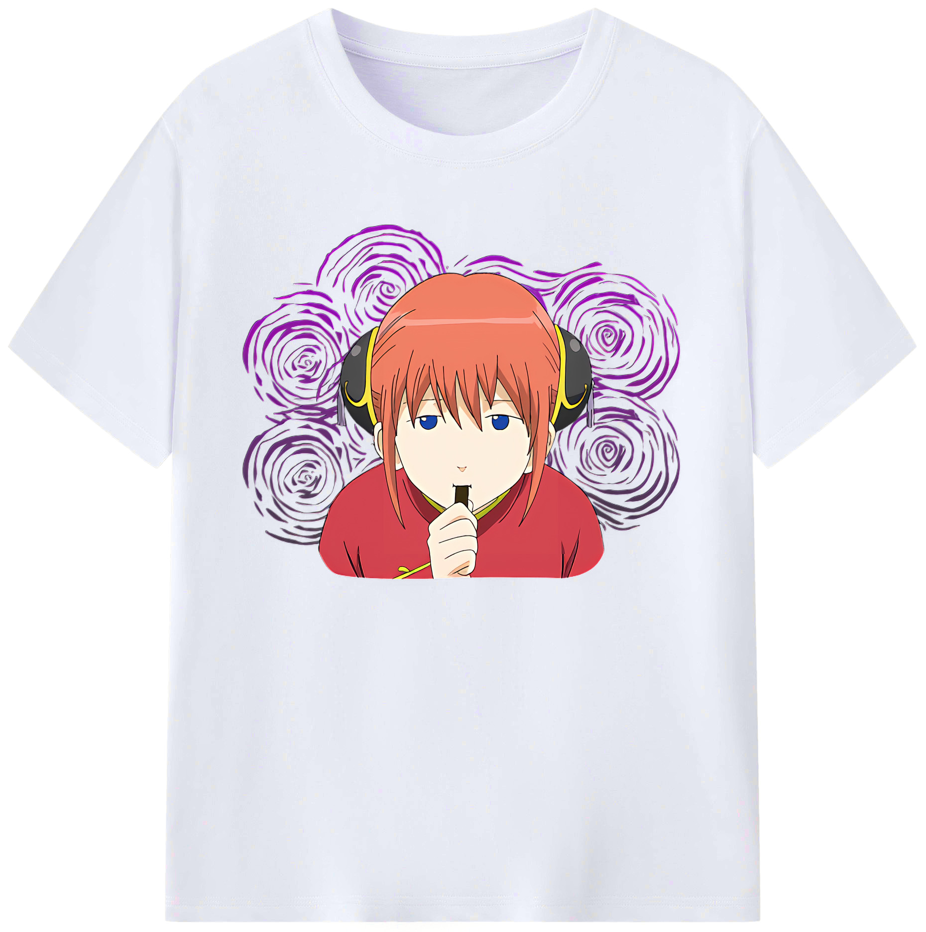 （画像用） ぎんたま 坂田銀時（さかたぎんとき） 神楽 志村新八（しむら しんぱち） GINTAMA Sakata Gintoki Kagura Shimura Shinpachi 綿100％ メンズ半袖Tシャツ｜肌触りやわらか＆通気性