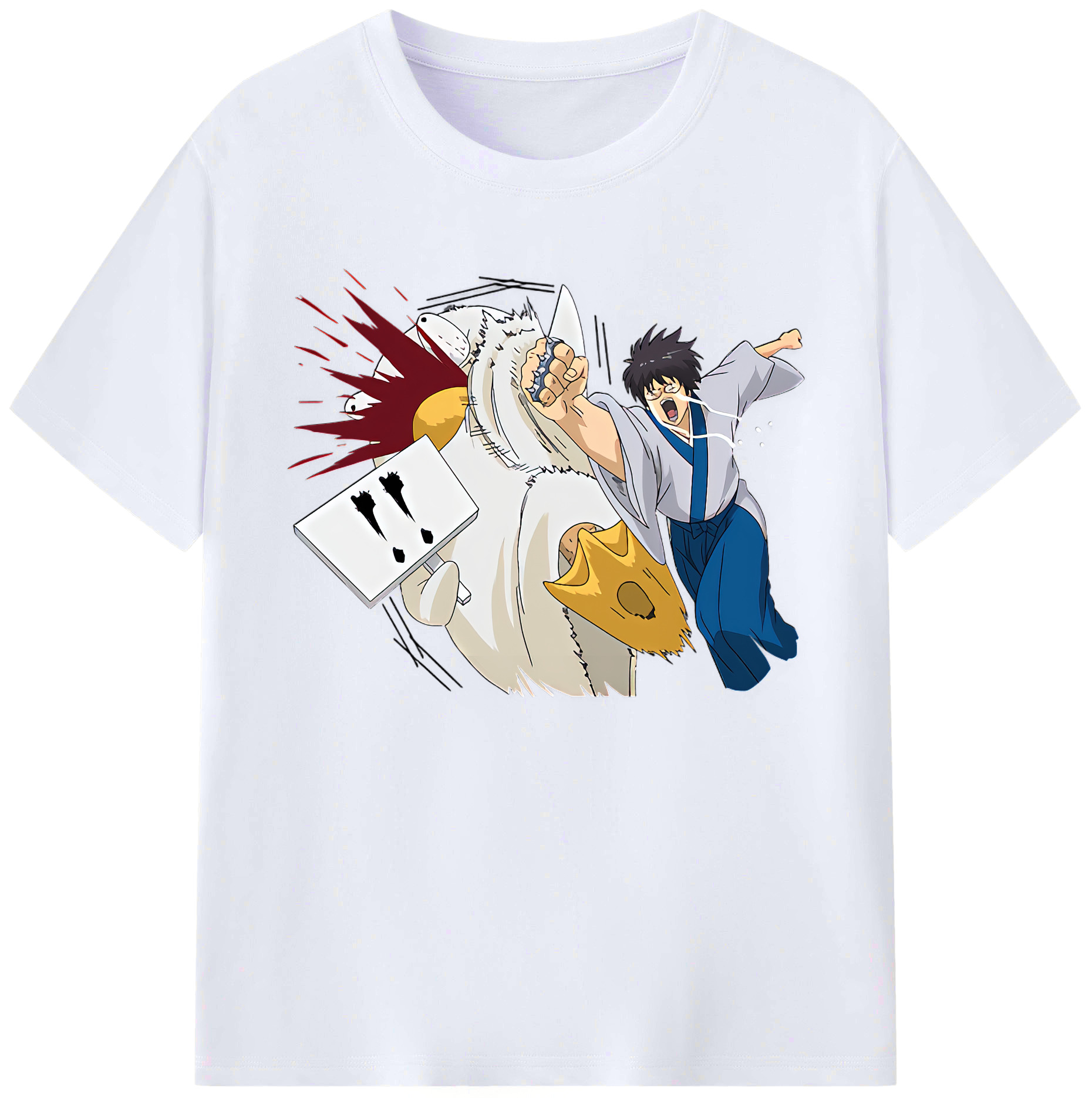 （画像用） ぎんたま 坂田銀時（さかたぎんとき） 神楽 志村新八（しむら しんぱち） GINTAMA Sakata Gintoki Kagura Shimura Shinpachi 綿100％ メンズ半袖Tシャツ｜肌触りやわらか＆通気性