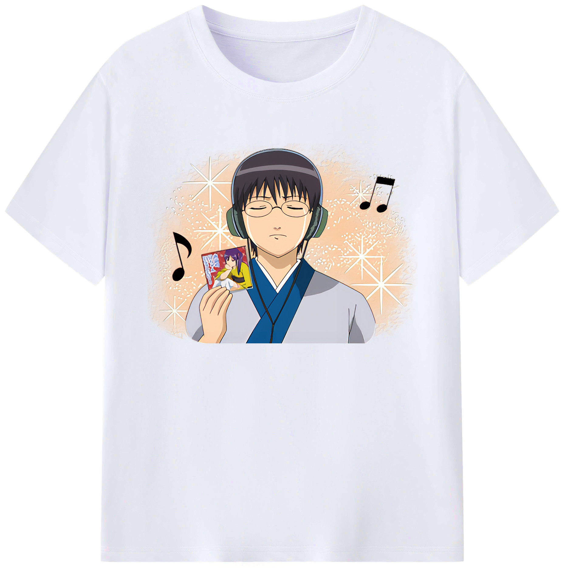 （画像用） ぎんたま 坂田銀時（さかたぎんとき） 神楽 志村新八（しむら しんぱち） GINTAMA Sakata Gintoki Kagura Shimura Shinpachi 綿100％ メンズ半袖Tシャツ｜肌触りやわらか＆通気性
