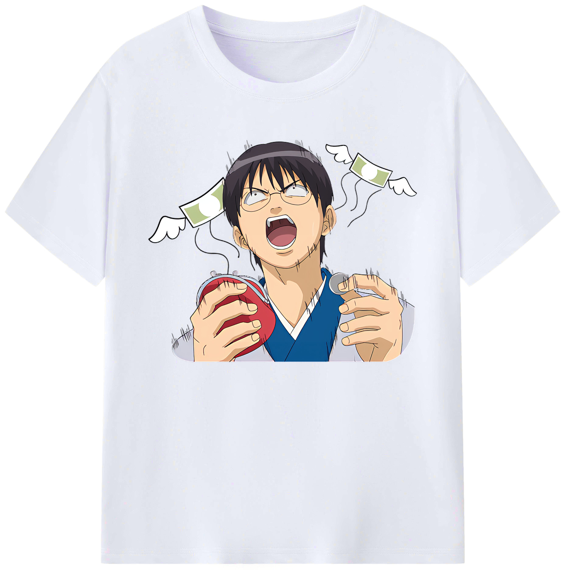 （画像用） ぎんたま 坂田銀時（さかたぎんとき） 神楽 志村新八（しむら しんぱち） GINTAMA Sakata Gintoki Kagura Shimura Shinpachi 綿100％ メンズ半袖Tシャツ｜肌触りやわらか＆通気性