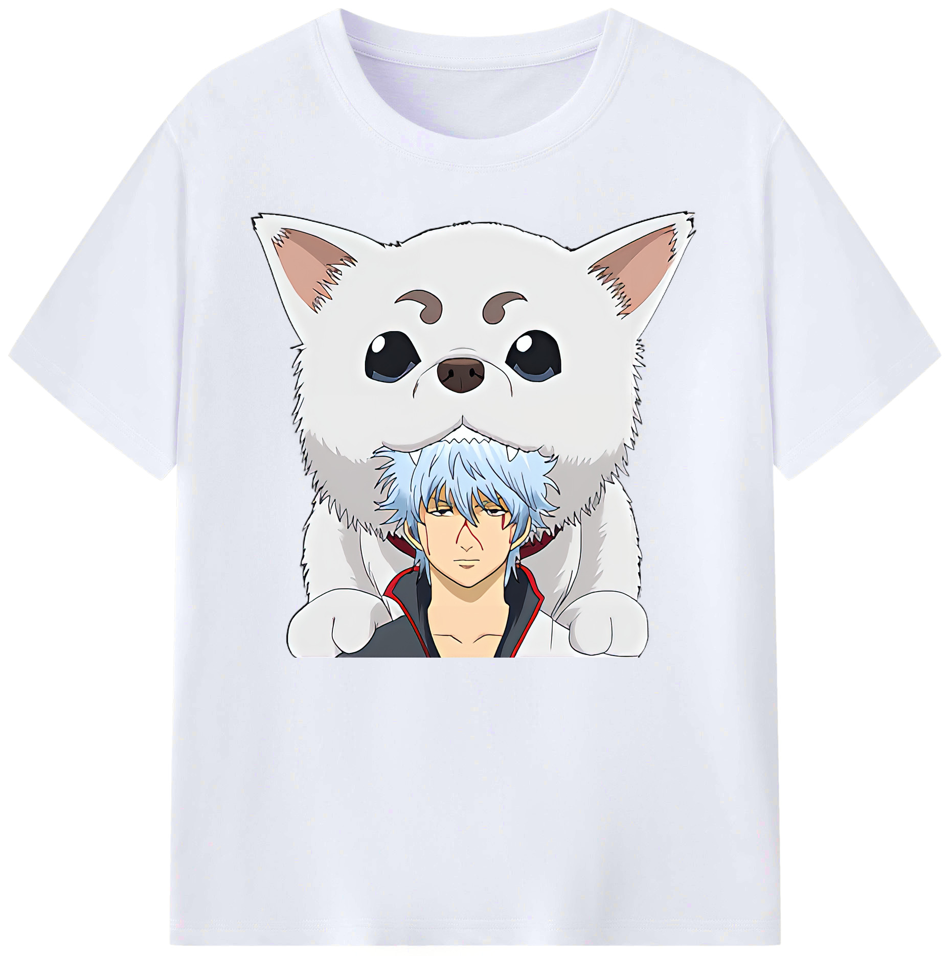 （画像用） ぎんたま 坂田銀時（さかたぎんとき） 神楽 志村新八（しむら しんぱち） GINTAMA Sakata Gintoki Kagura Shimura Shinpachi 綿100％ メンズ半袖Tシャツ｜肌触りやわらか＆通気性