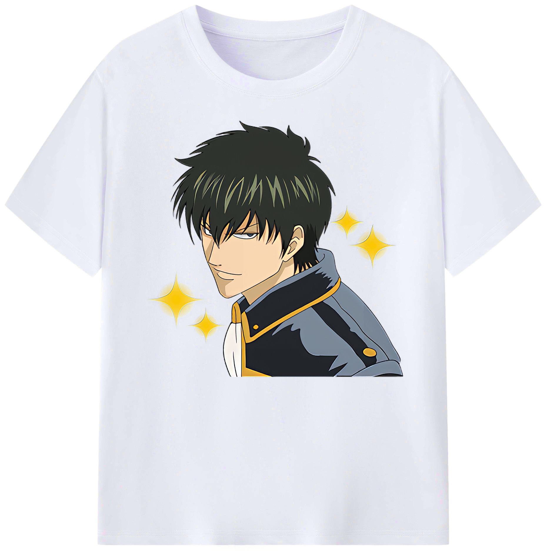 （画像用） ぎんたま 坂田銀時（さかたぎんとき） 神楽 志村新八（しむら しんぱち） GINTAMA Sakata Gintoki Kagura Shimura Shinpachi 綿100％ メンズ半袖Tシャツ｜肌触りやわらか＆通気性