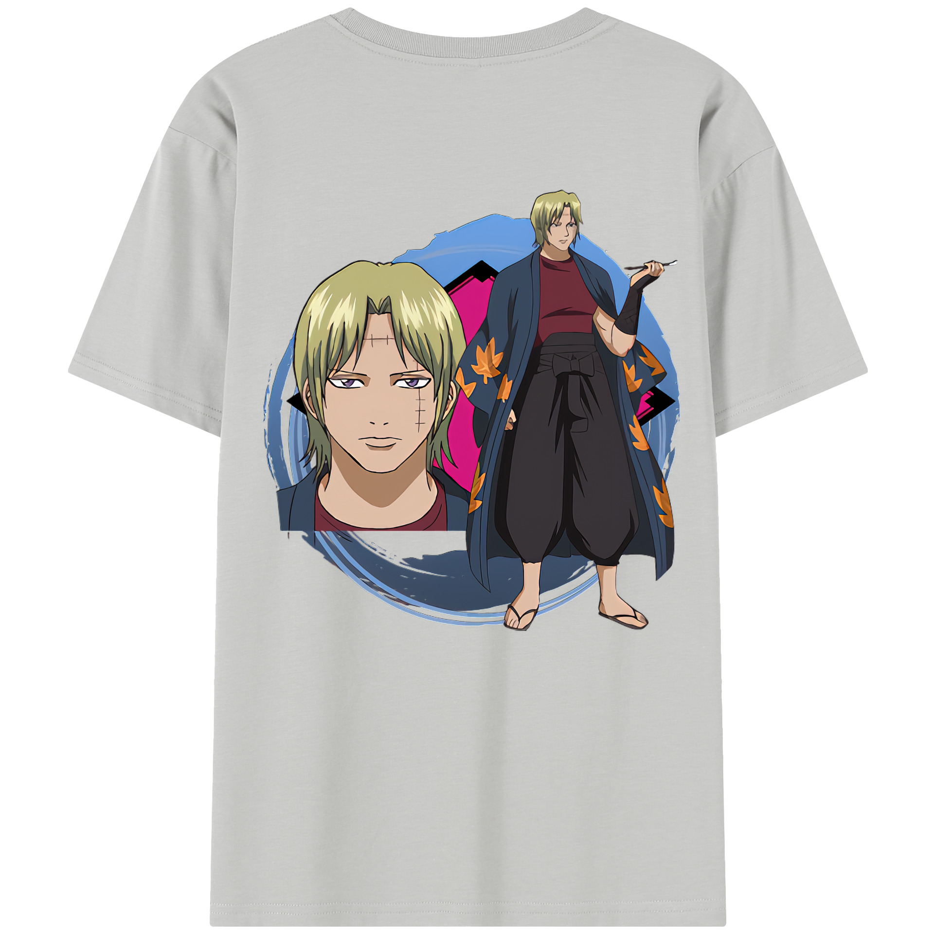 （画像用） ぎんたま 坂田銀時（さかたぎんとき） 神楽 志村新八（しむら しんぱち） GINTAMA Sakata Gintoki Kagura Shimura Shinpachi レディース半袖Tシャツ(バックプリント)