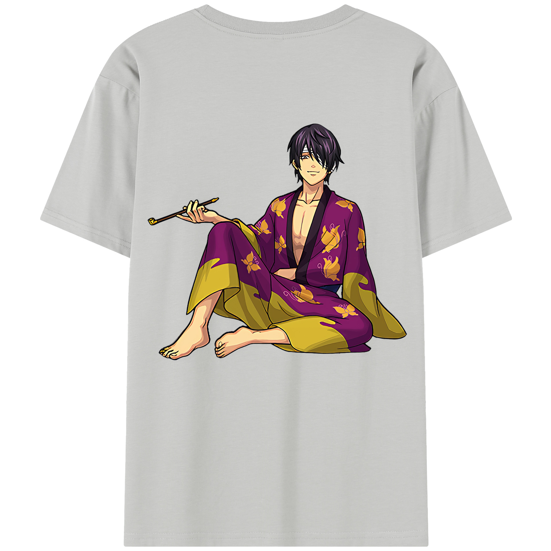 （画像用） ぎんたま 坂田銀時（さかたぎんとき） 神楽 志村新八（しむら しんぱち） GINTAMA Sakata Gintoki Kagura Shimura Shinpachi レディース半袖Tシャツ(バックプリント)