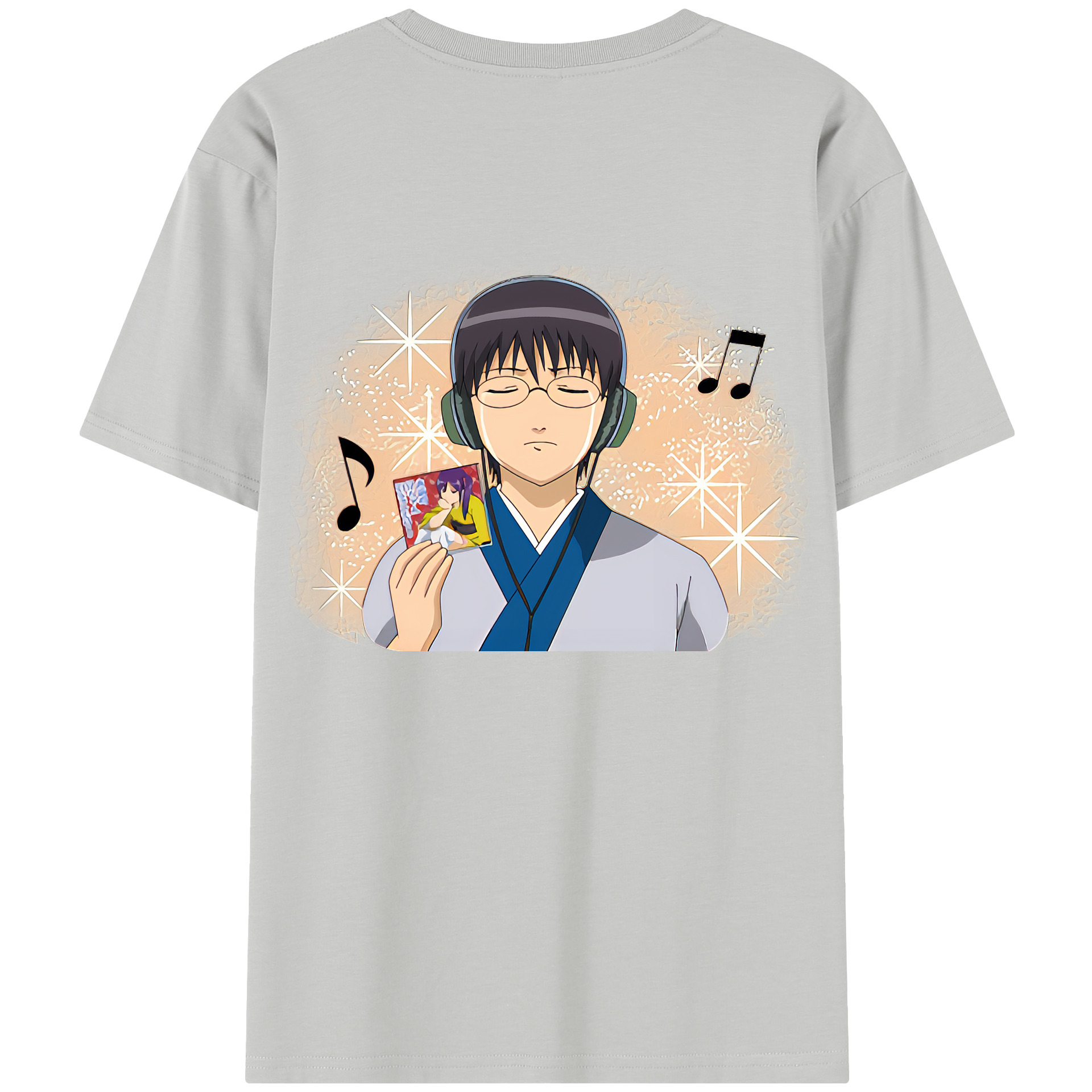 （画像用） ぎんたま 坂田銀時（さかたぎんとき） 神楽 志村新八（しむら しんぱち） GINTAMA Sakata Gintoki Kagura Shimura Shinpachi レディース半袖Tシャツ(バックプリント)