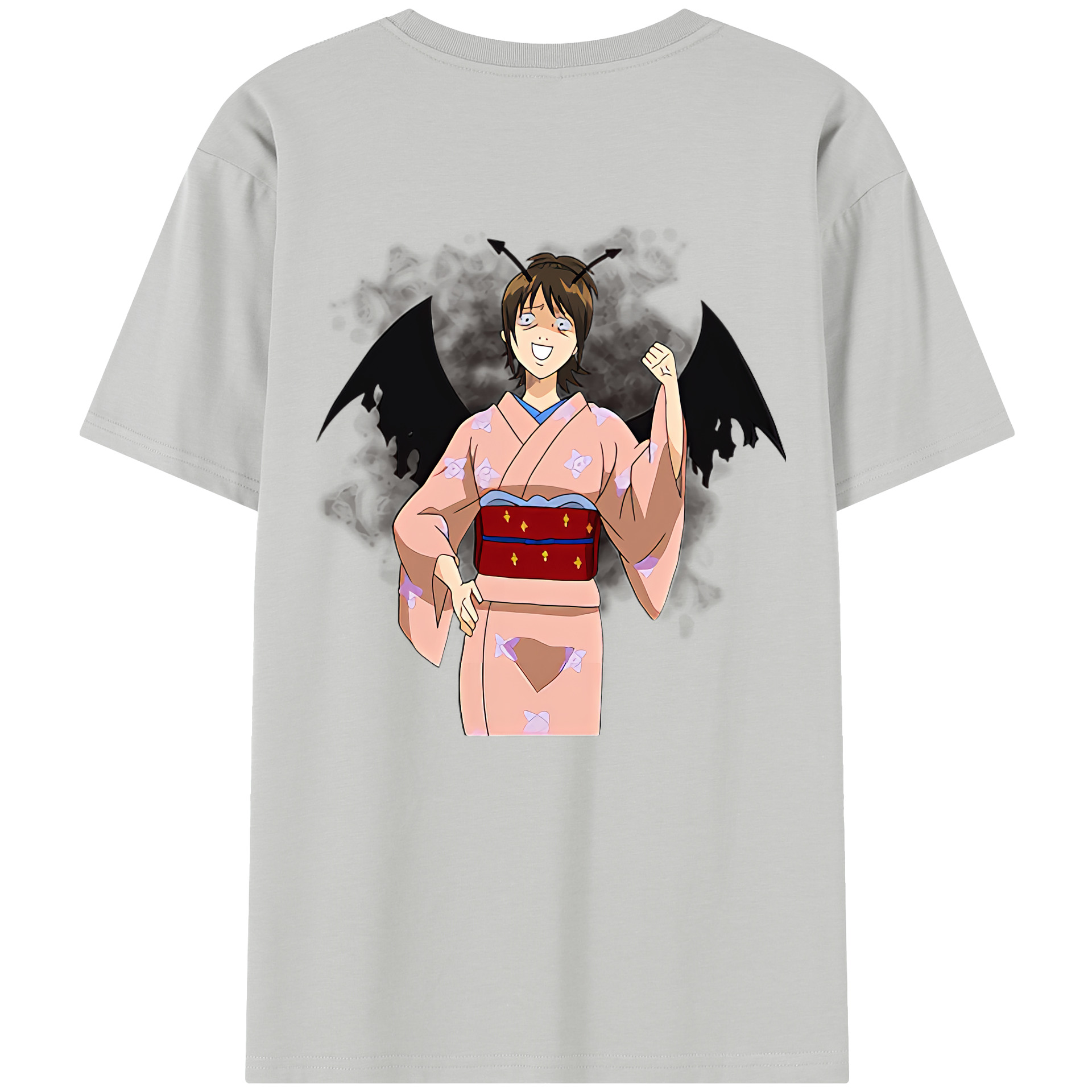 （画像用） ぎんたま 坂田銀時（さかたぎんとき） 神楽 志村新八（しむら しんぱち） GINTAMA Sakata Gintoki Kagura Shimura Shinpachi レディース半袖Tシャツ(バックプリント)