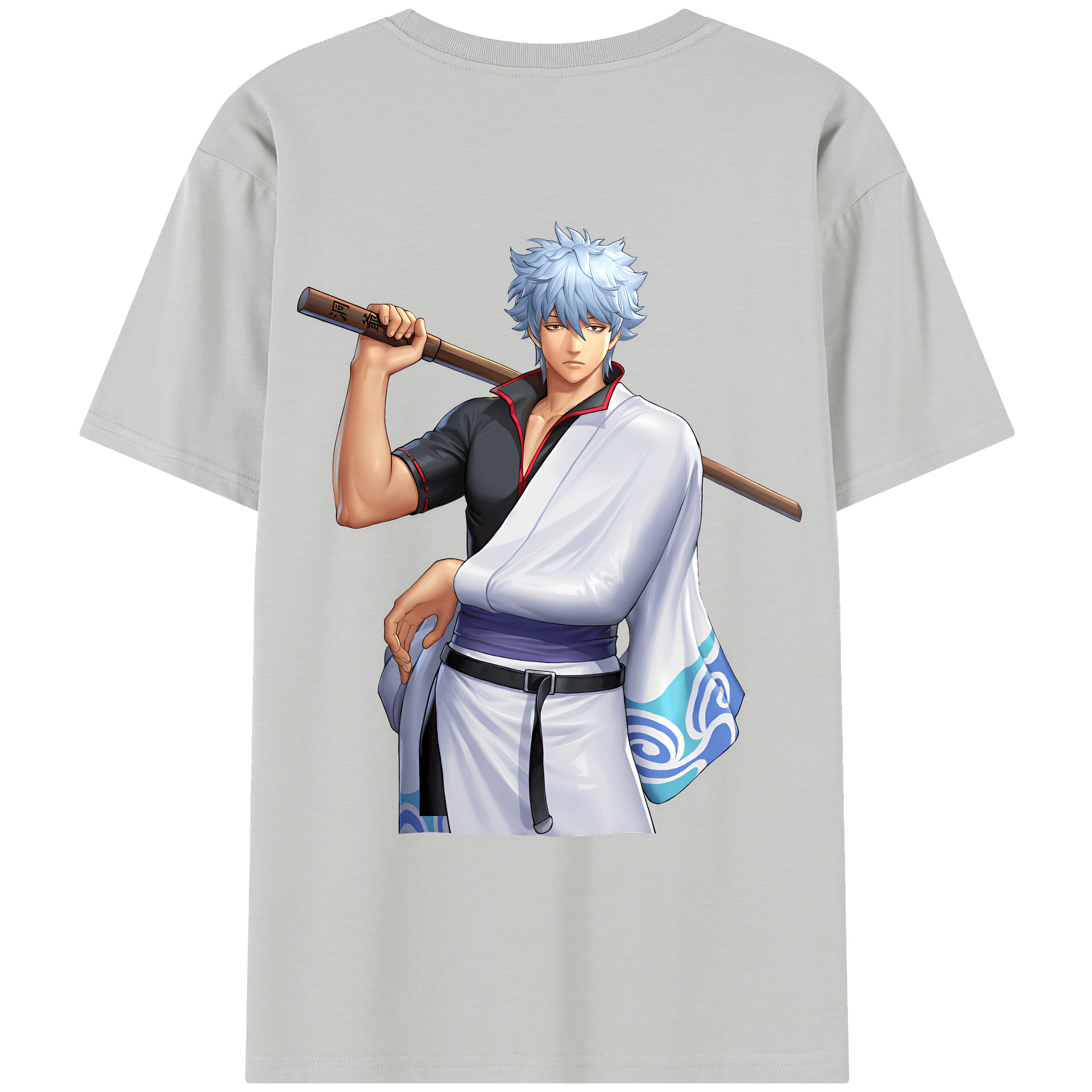 （画像用） ぎんたま 坂田銀時（さかたぎんとき） 神楽 志村新八（しむら しんぱち） GINTAMA Sakata Gintoki Kagura Shimura Shinpachi レディース半袖Tシャツ(バックプリント)