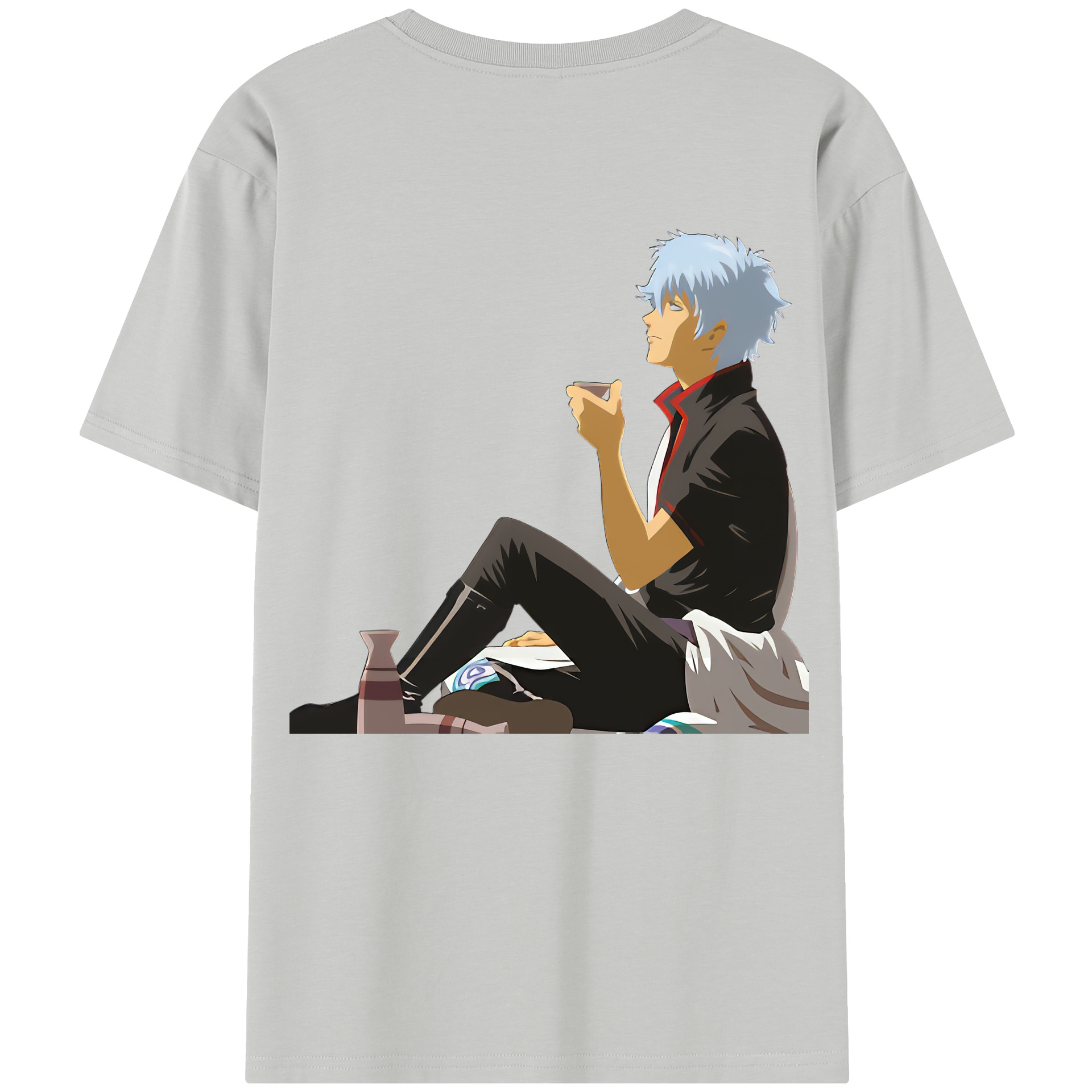 （画像用） ぎんたま 坂田銀時（さかたぎんとき） 神楽 志村新八（しむら しんぱち） GINTAMA Sakata Gintoki Kagura Shimura Shinpachi レディース半袖Tシャツ(バックプリント)