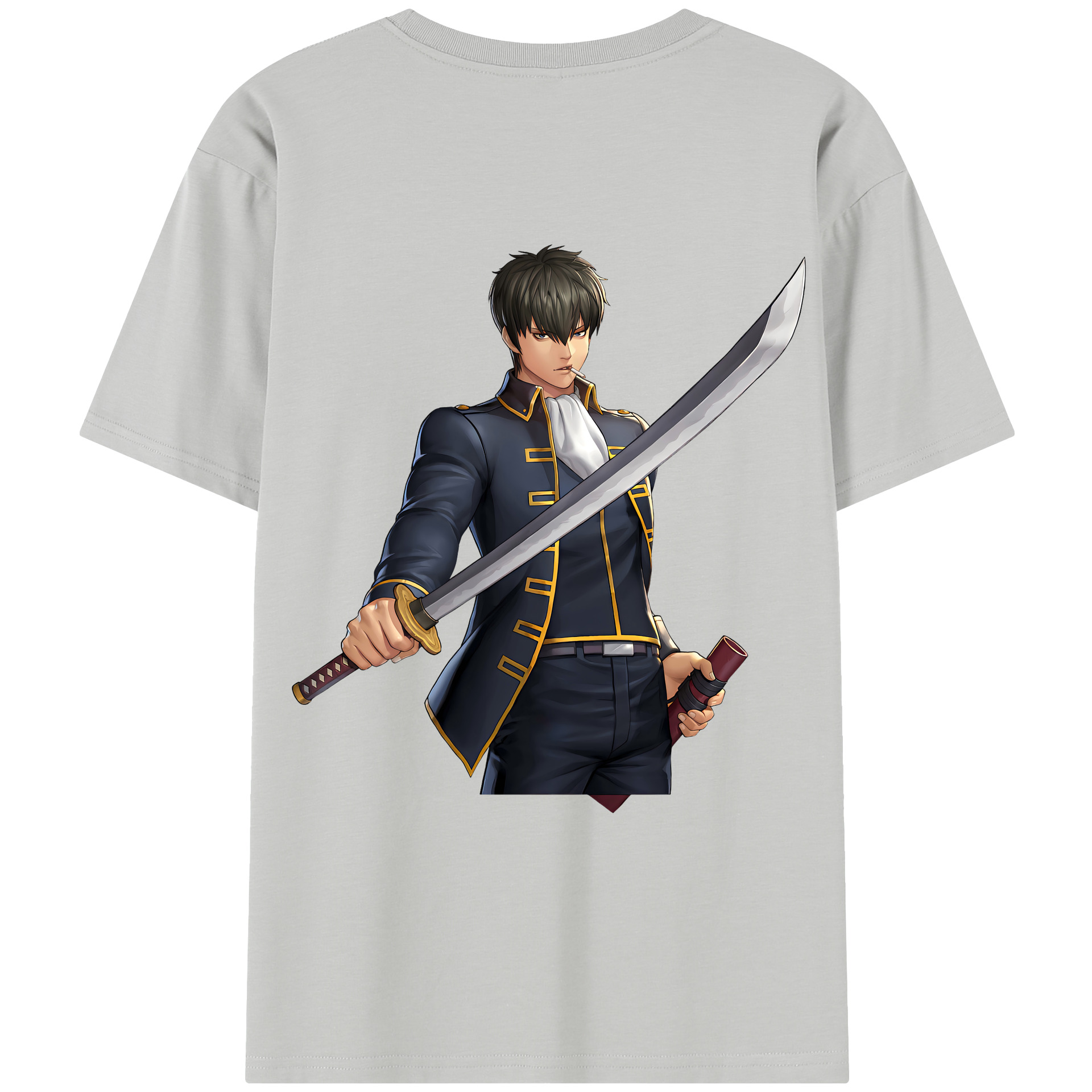 （画像用） ぎんたま 坂田銀時（さかたぎんとき） 神楽 志村新八（しむら しんぱち） GINTAMA Sakata Gintoki Kagura Shimura Shinpachi レディース半袖Tシャツ(バックプリント)