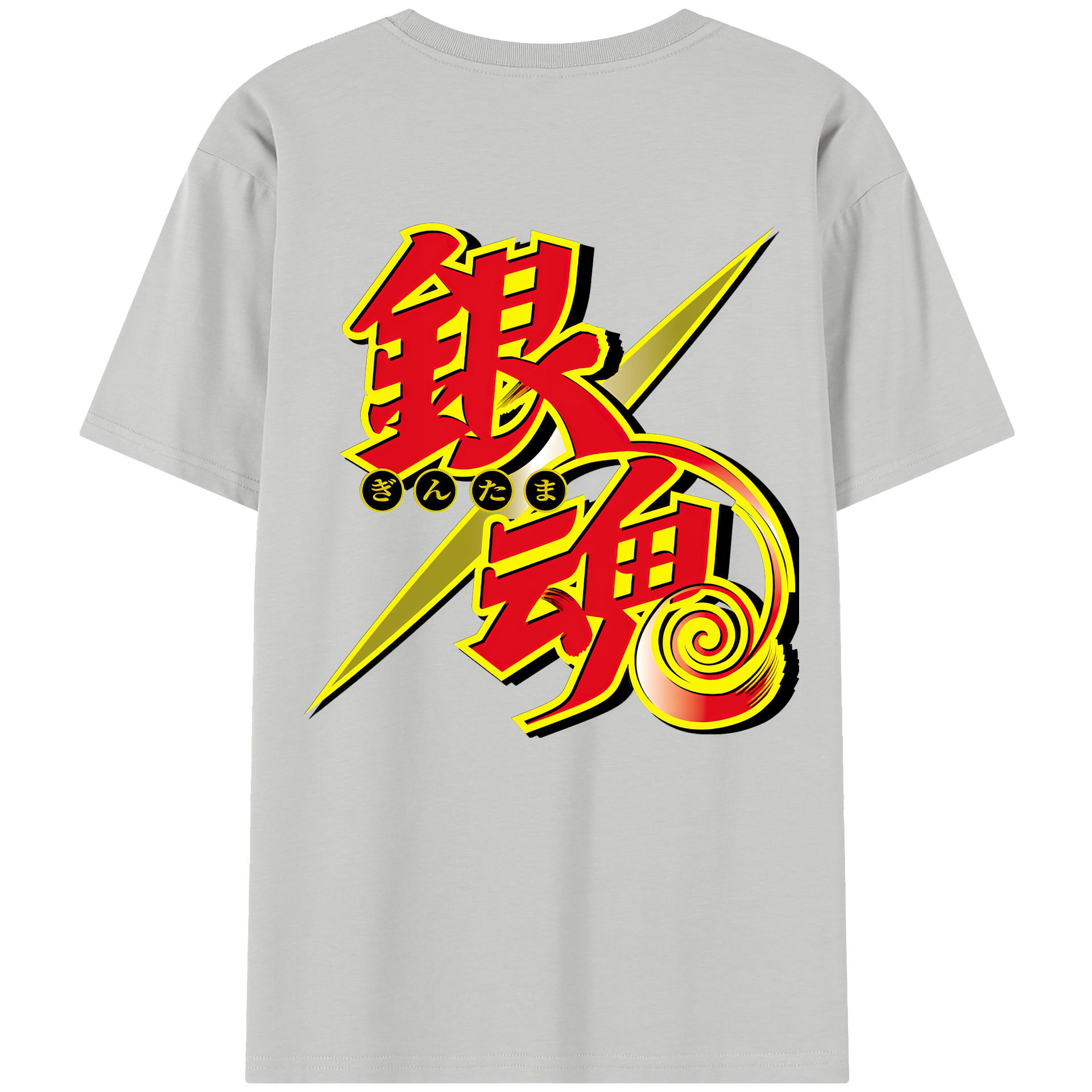 （画像用） ぎんたま 坂田銀時（さかたぎんとき） 神楽 志村新八（しむら しんぱち） GINTAMA Sakata Gintoki Kagura Shimura Shinpachi レディース半袖Tシャツ(バックプリント)