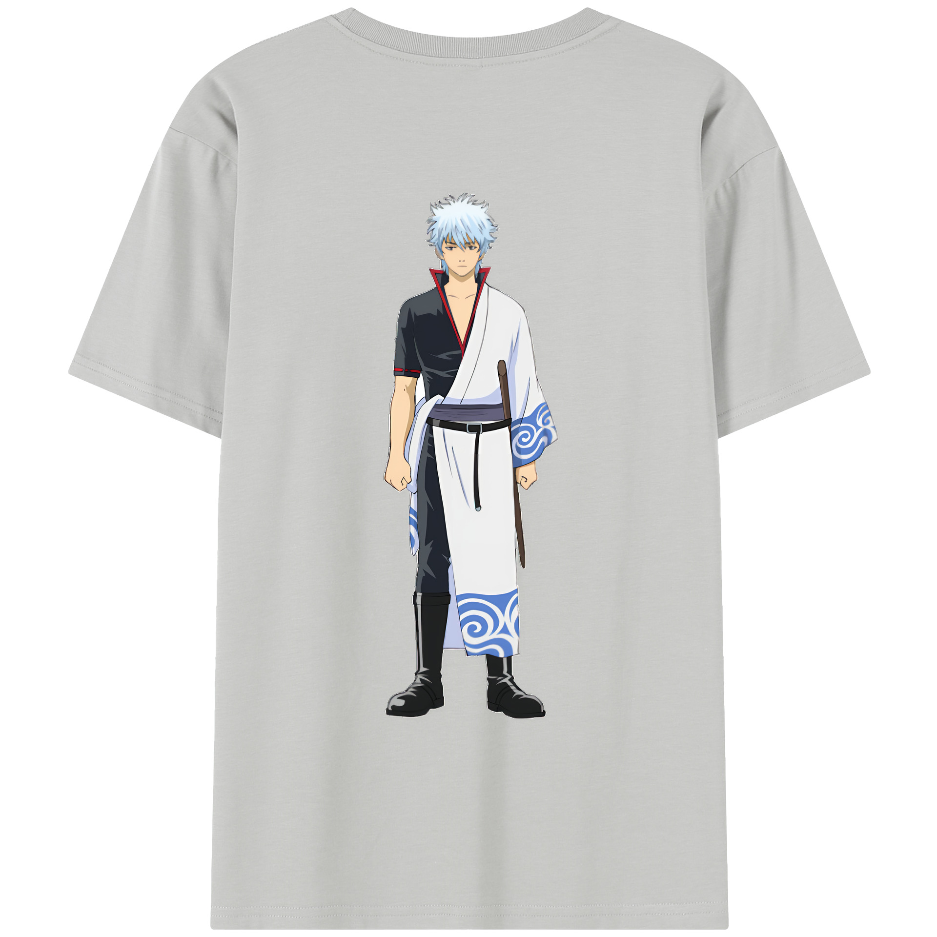（画像用） ぎんたま 坂田銀時（さかたぎんとき） 神楽 志村新八（しむら しんぱち） GINTAMA Sakata Gintoki Kagura Shimura Shinpachi レディース半袖Tシャツ(バックプリント)