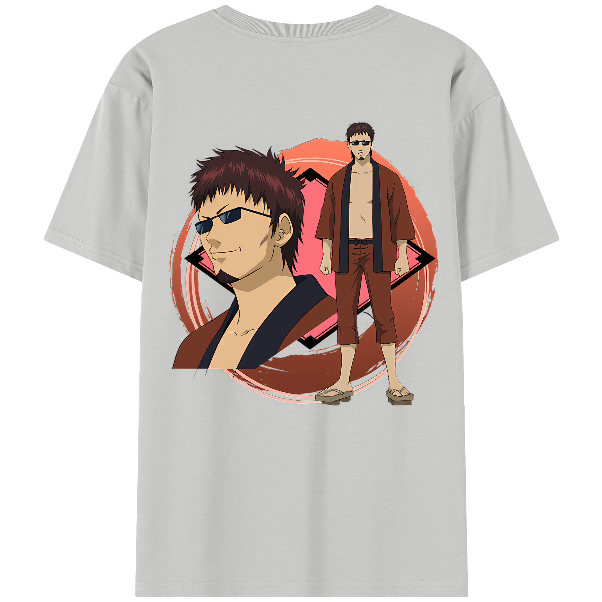 （画像用） ぎんたま 坂田銀時（さかたぎんとき） 神楽 志村新八（しむら しんぱち） GINTAMA Sakata Gintoki Kagura Shimura Shinpachi レディース半袖Tシャツ(バックプリント)