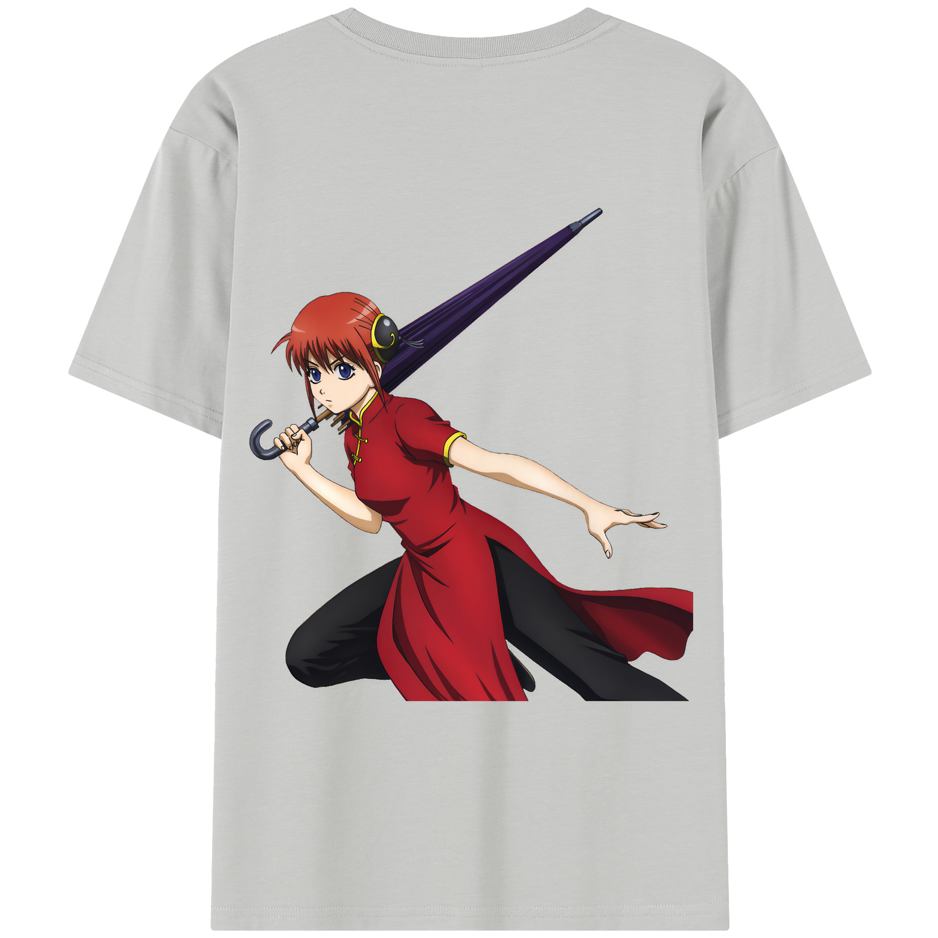 （画像用） ぎんたま 坂田銀時（さかたぎんとき） 神楽 志村新八（しむら しんぱち） GINTAMA Sakata Gintoki Kagura Shimura Shinpachi レディース半袖Tシャツ(バックプリント)