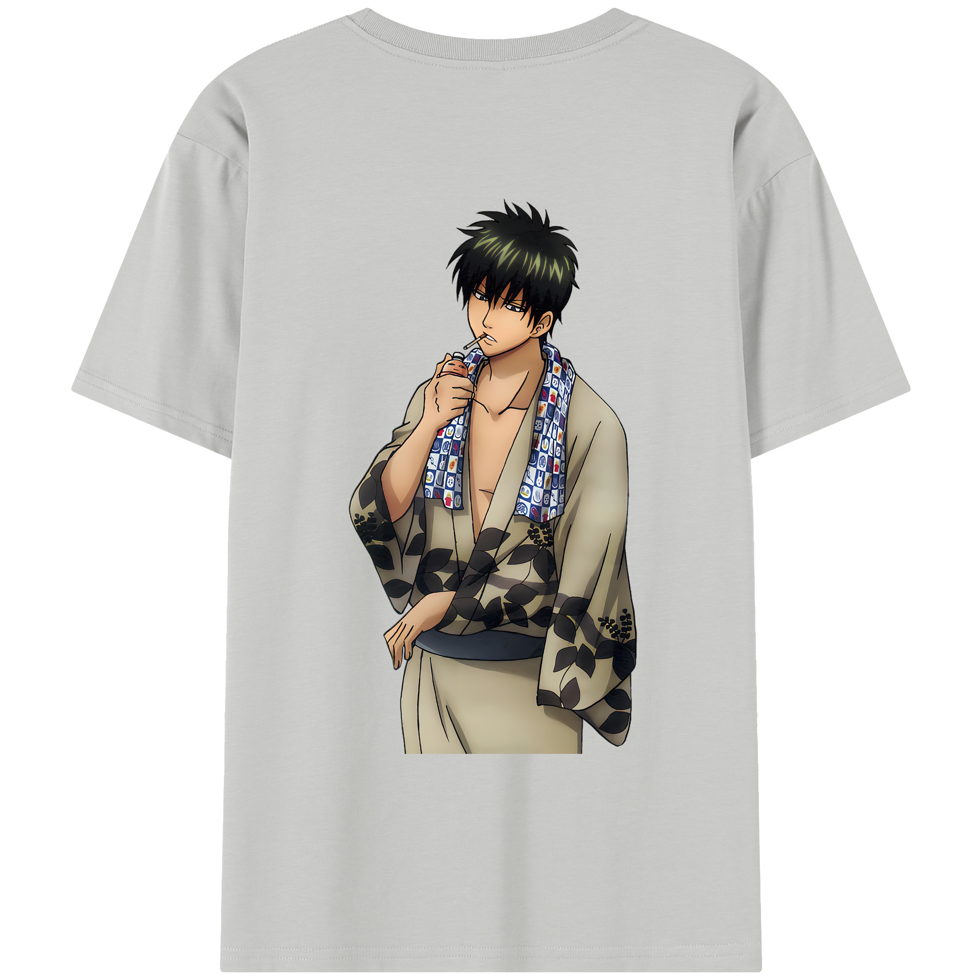 （画像用） ぎんたま 坂田銀時（さかたぎんとき） 神楽 志村新八（しむら しんぱち） GINTAMA Sakata Gintoki Kagura Shimura Shinpachi レディース半袖Tシャツ(バックプリント)