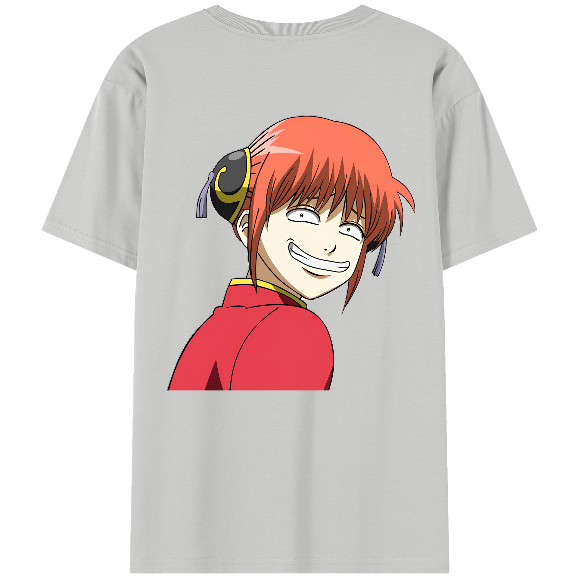（画像用） ぎんたま 坂田銀時（さかたぎんとき） 神楽 志村新八（しむら しんぱち） GINTAMA Sakata Gintoki Kagura Shimura Shinpachi レディース半袖Tシャツ(バックプリント)