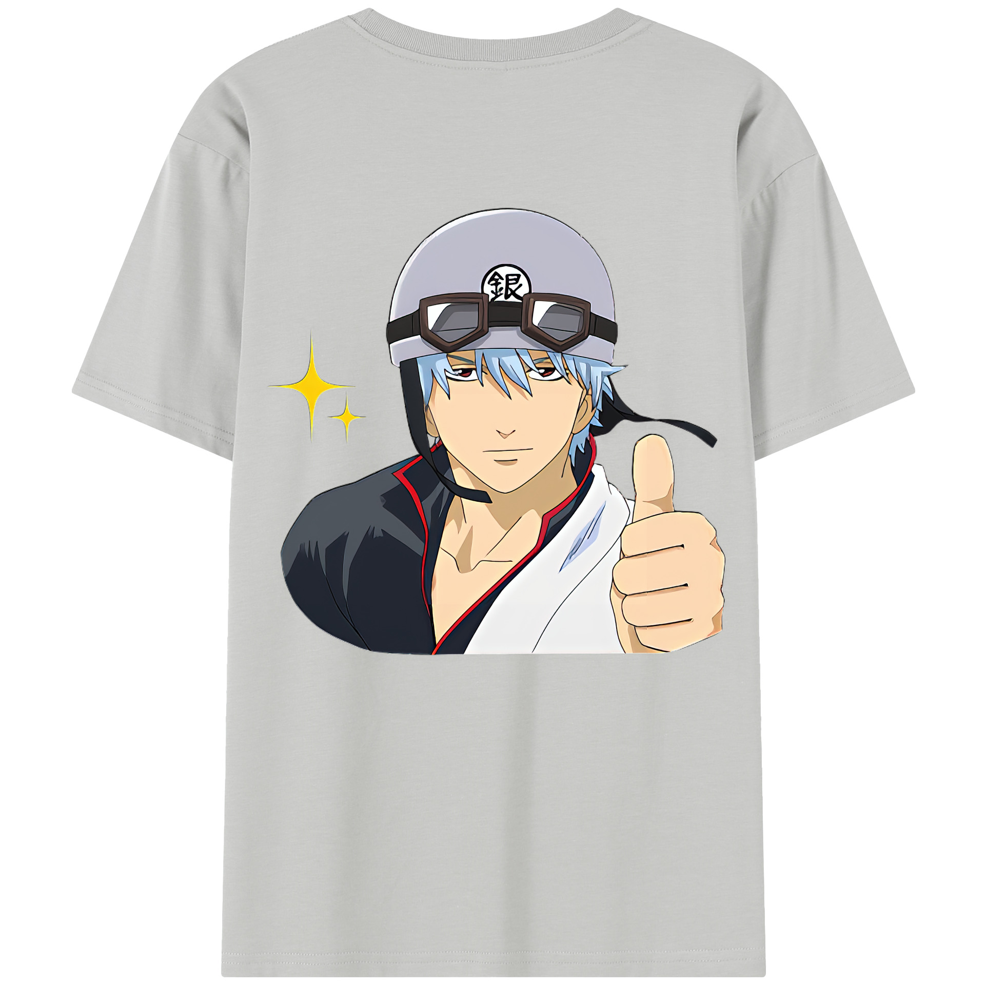 （画像用） ぎんたま 坂田銀時（さかたぎんとき） 神楽 志村新八（しむら しんぱち） GINTAMA Sakata Gintoki Kagura Shimura Shinpachi レディース半袖Tシャツ(バックプリント)