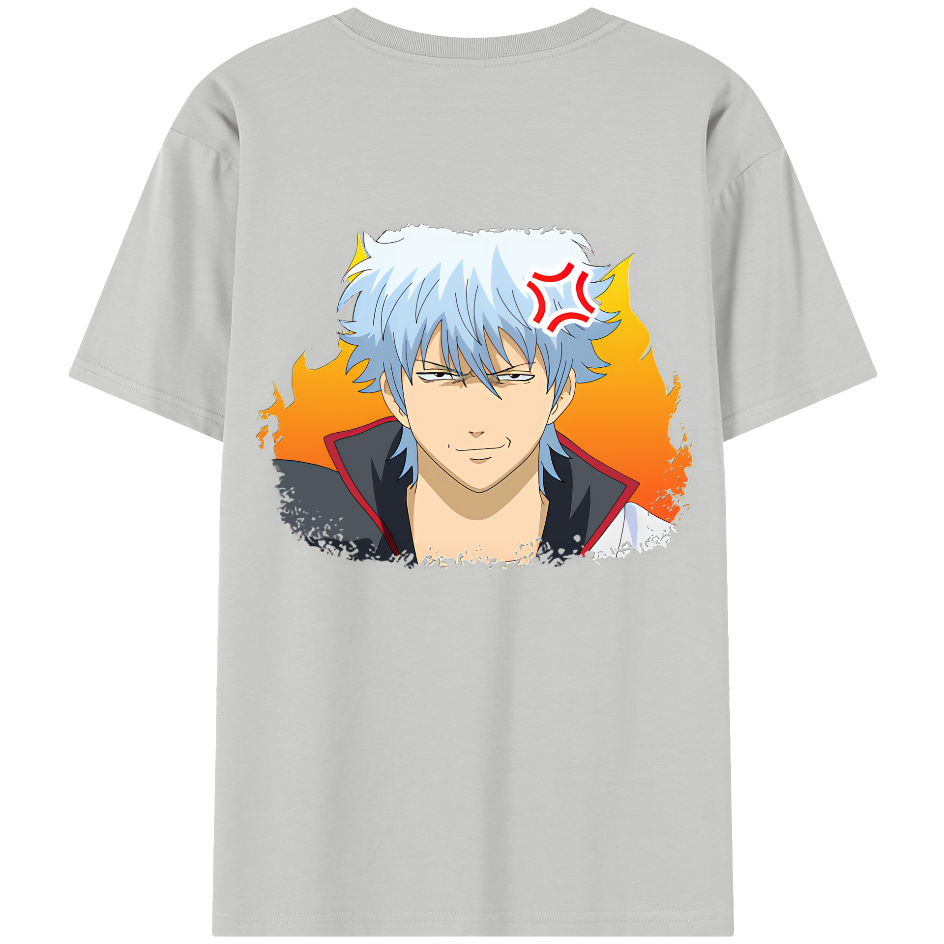 （画像用） ぎんたま 坂田銀時（さかたぎんとき） 神楽 志村新八（しむら しんぱち） GINTAMA Sakata Gintoki Kagura Shimura Shinpachi レディース半袖Tシャツ(バックプリント)