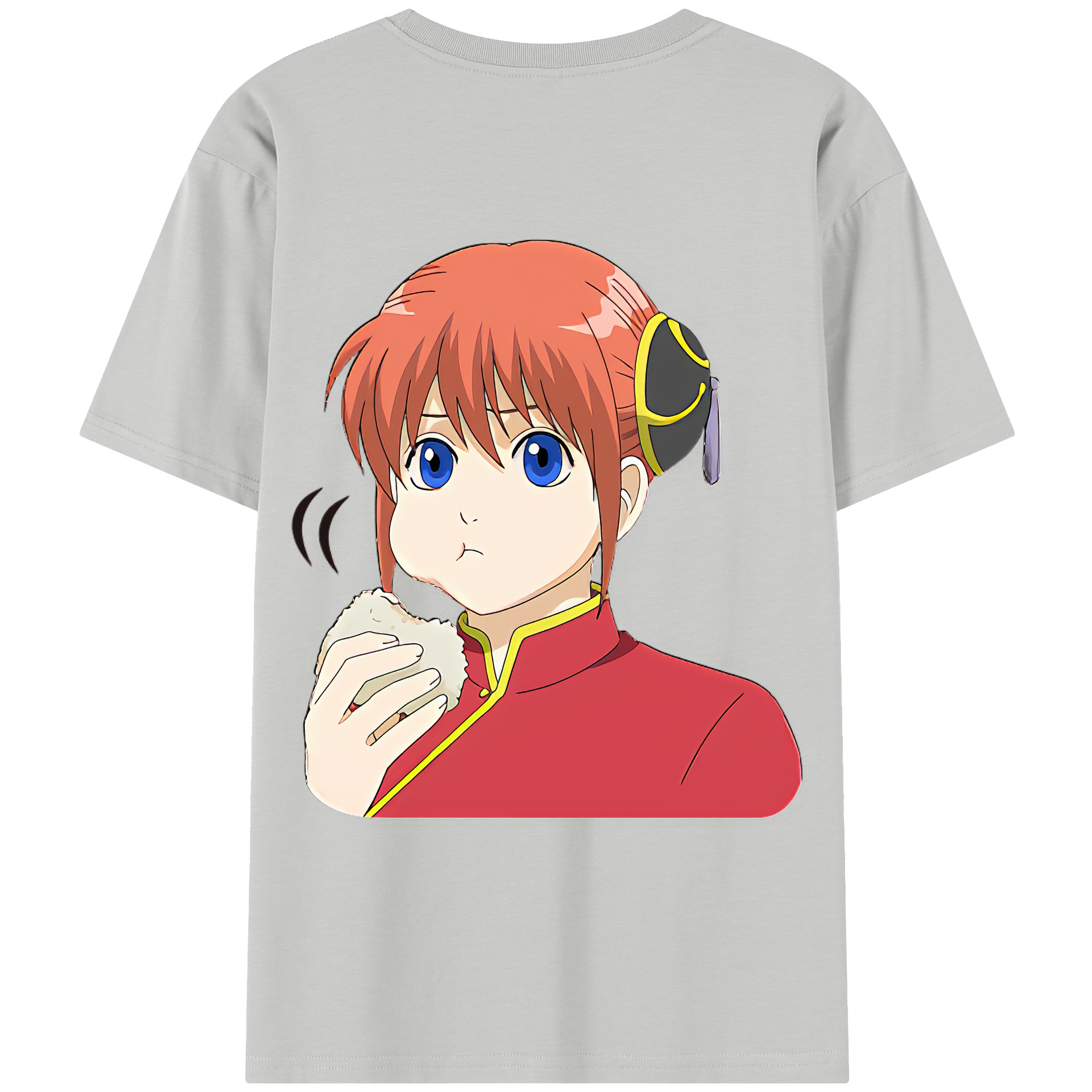 （画像用） ぎんたま 坂田銀時（さかたぎんとき） 神楽 志村新八（しむら しんぱち） GINTAMA Sakata Gintoki Kagura Shimura Shinpachi レディース半袖Tシャツ(バックプリント)