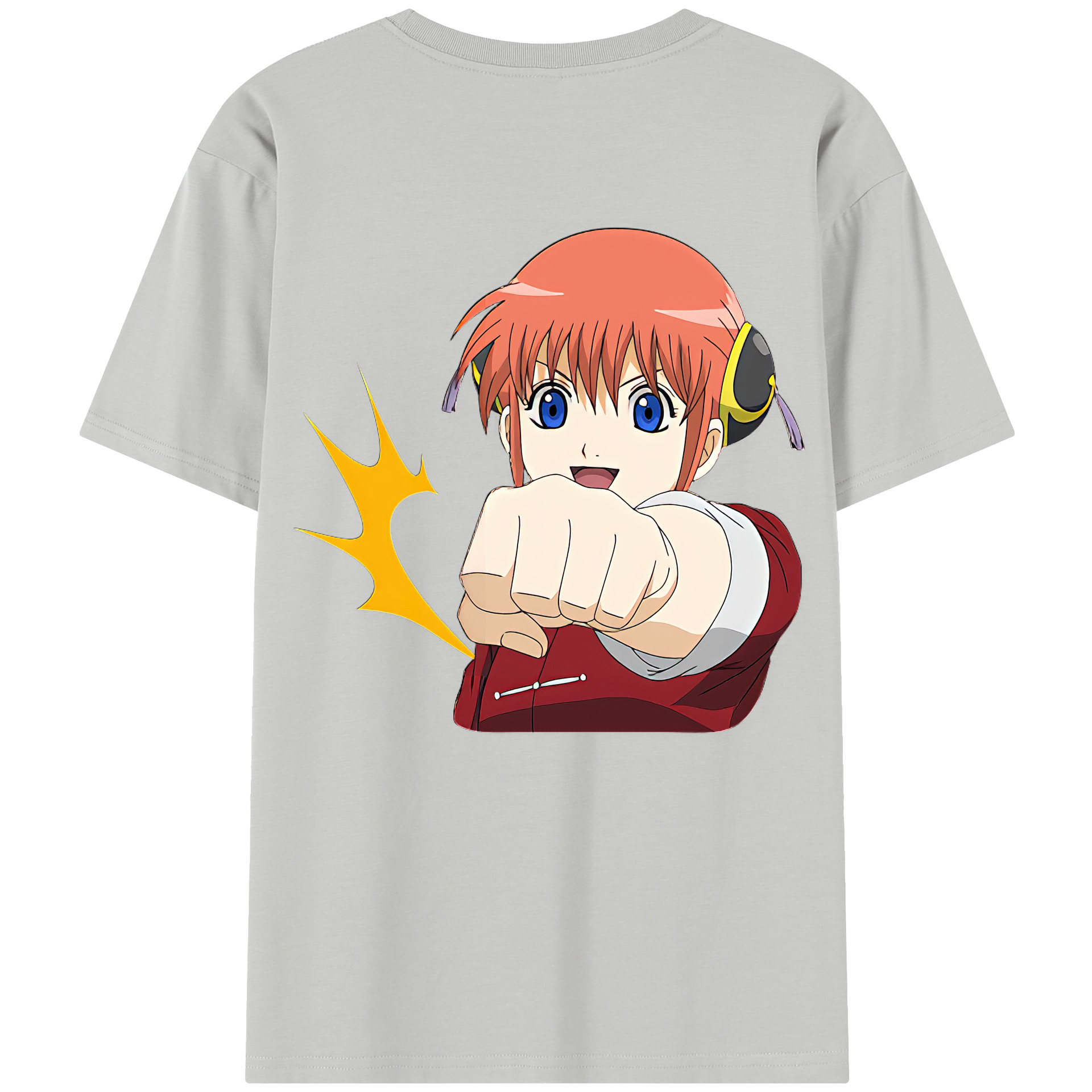 （画像用） ぎんたま 坂田銀時（さかたぎんとき） 神楽 志村新八（しむら しんぱち） GINTAMA Sakata Gintoki Kagura Shimura Shinpachi レディース半袖Tシャツ(バックプリント)