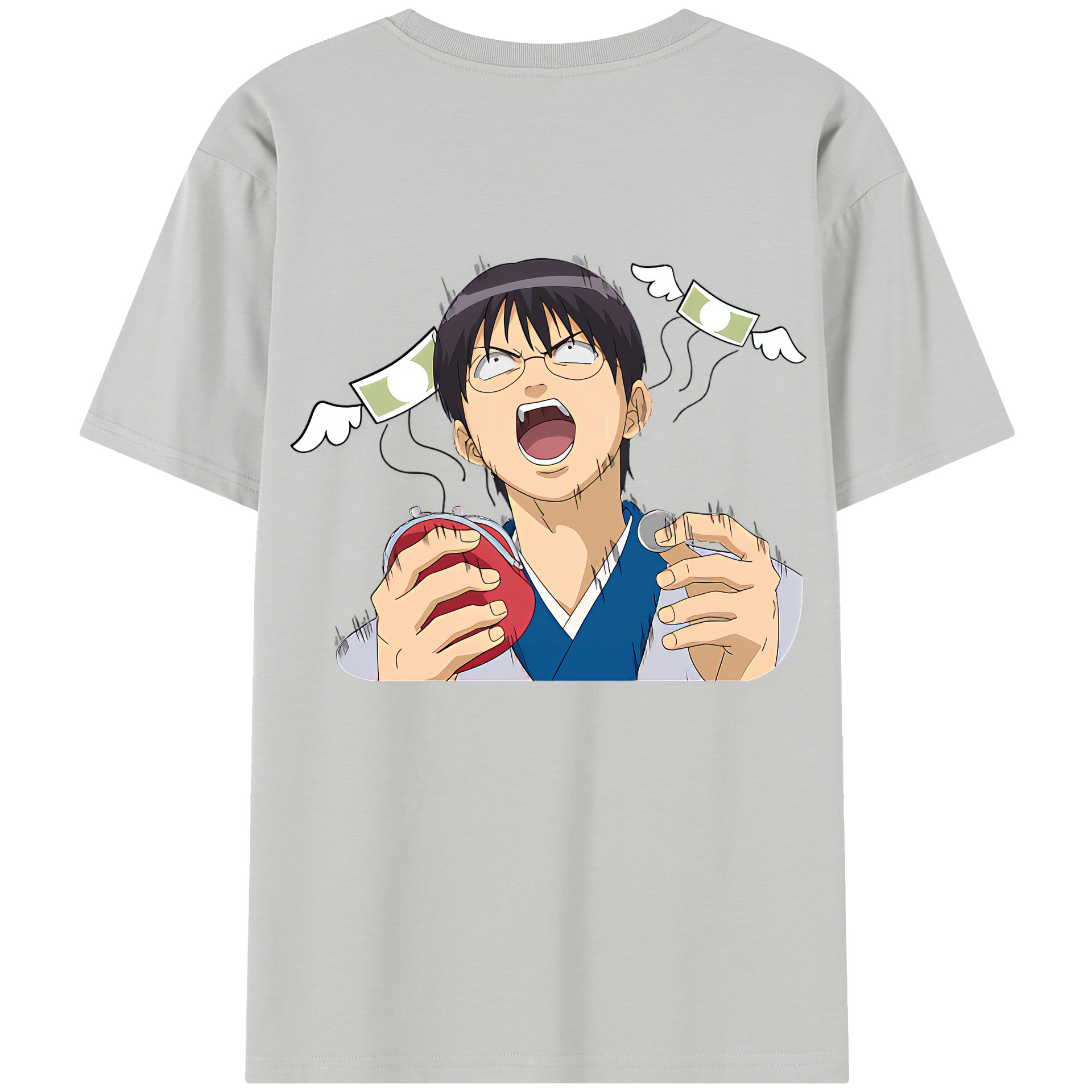 （画像用） ぎんたま 坂田銀時（さかたぎんとき） 神楽 志村新八（しむら しんぱち） GINTAMA Sakata Gintoki Kagura Shimura Shinpachi レディース半袖Tシャツ(バックプリント)