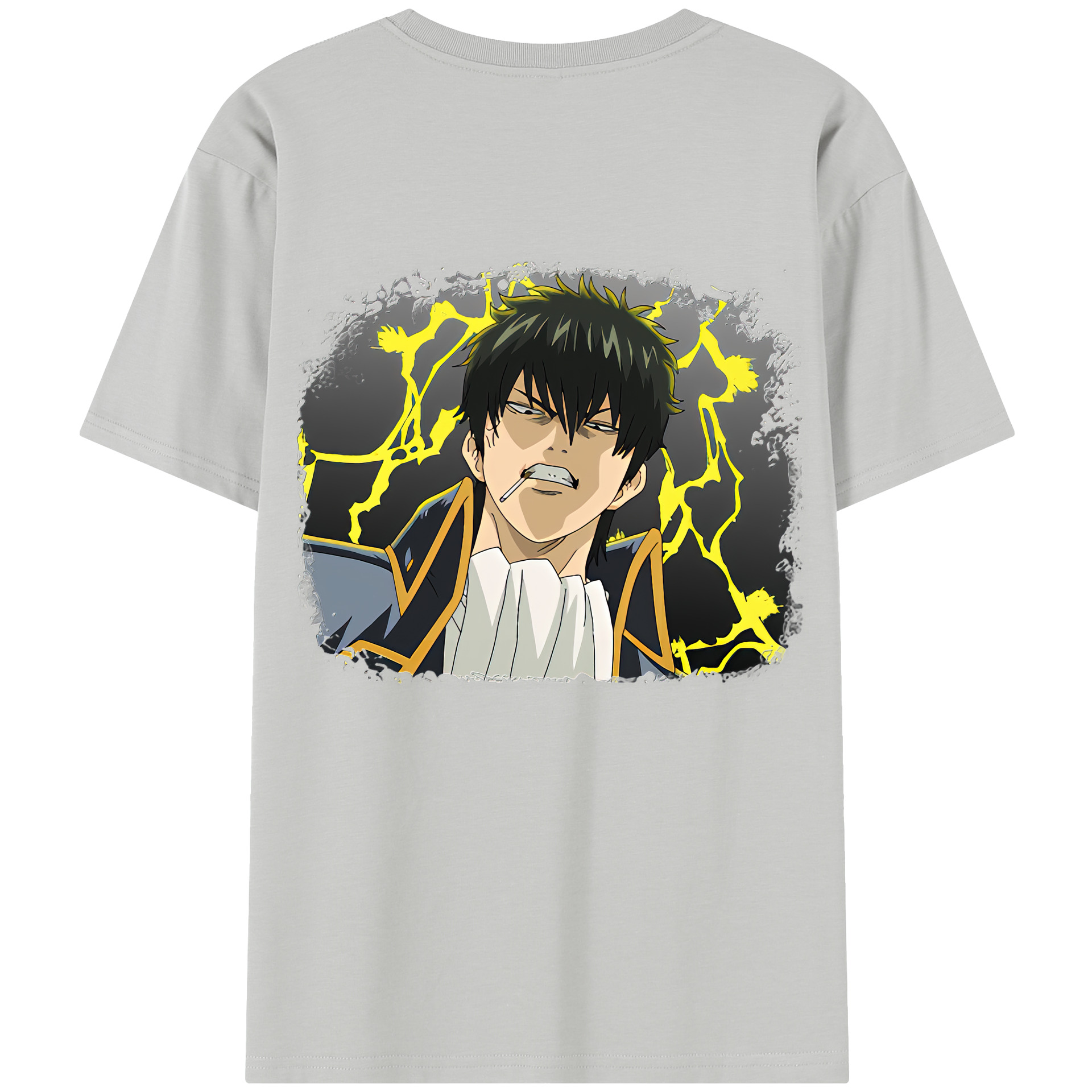 （画像用） ぎんたま 坂田銀時（さかたぎんとき） 神楽 志村新八（しむら しんぱち） GINTAMA Sakata Gintoki Kagura Shimura Shinpachi レディース半袖Tシャツ(バックプリント)