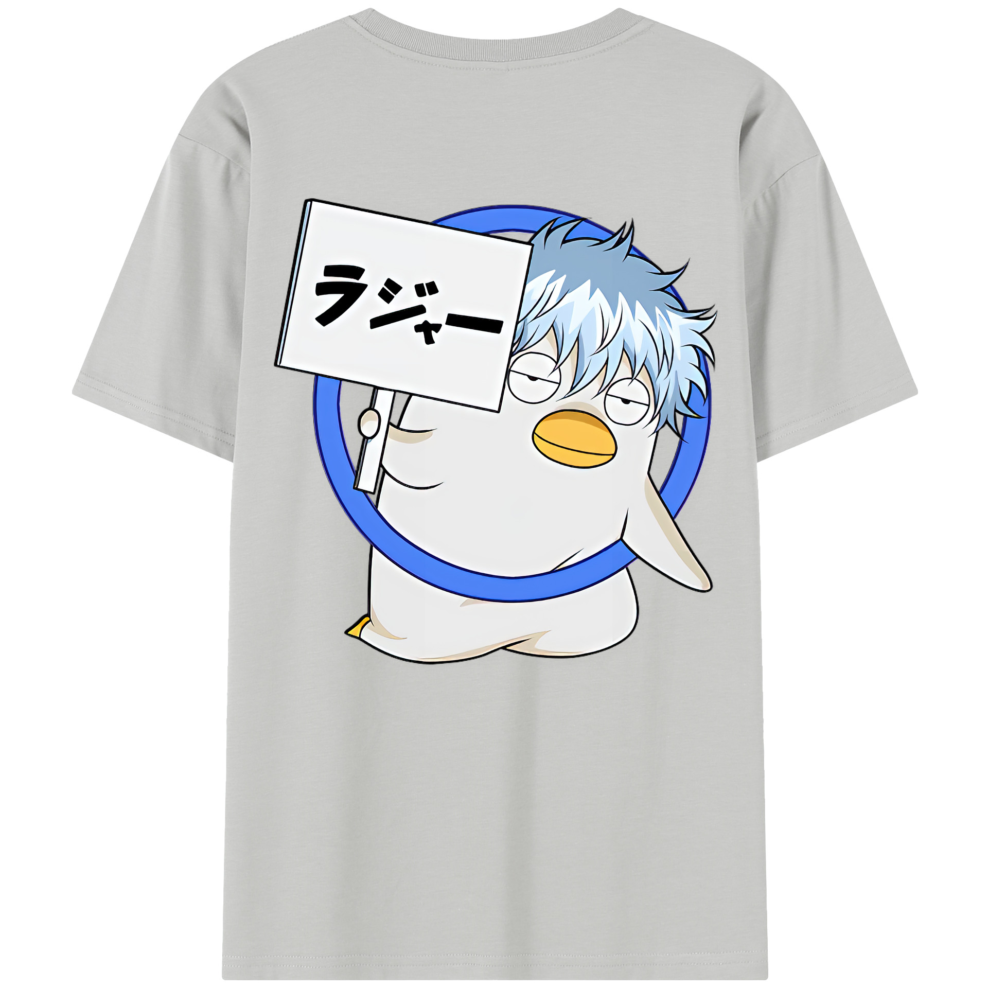 （画像用） ぎんたま 坂田銀時（さかたぎんとき） 神楽 志村新八（しむら しんぱち） GINTAMA Sakata Gintoki Kagura Shimura Shinpachi レディース半袖Tシャツ(バックプリント)