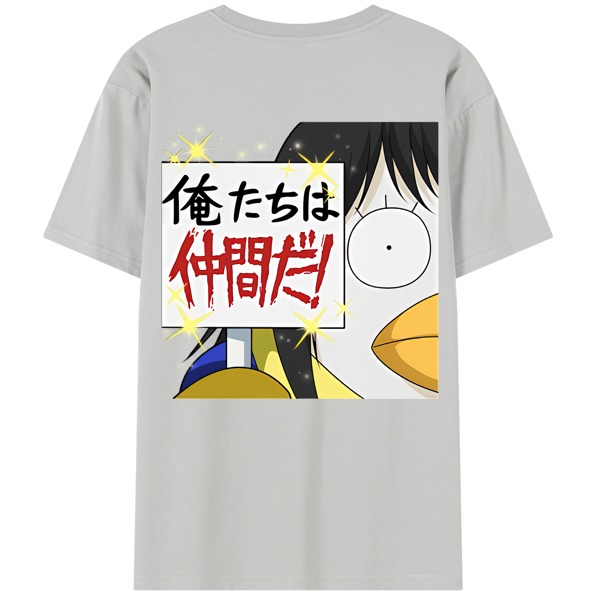 （画像用） ぎんたま 坂田銀時（さかたぎんとき） 神楽 志村新八（しむら しんぱち） GINTAMA Sakata Gintoki Kagura Shimura Shinpachi レディース半袖Tシャツ(バックプリント)