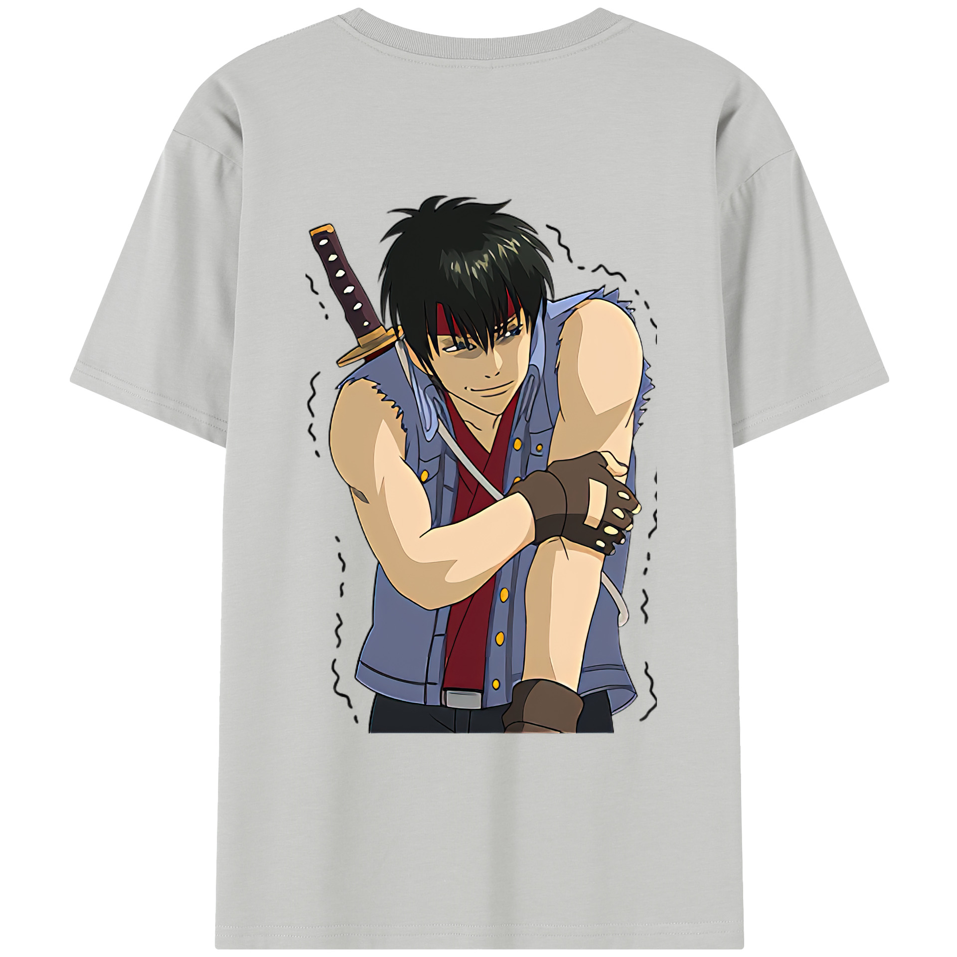 （画像用） ぎんたま 坂田銀時（さかたぎんとき） 神楽 志村新八（しむら しんぱち） GINTAMA Sakata Gintoki Kagura Shimura Shinpachi レディース半袖Tシャツ(バックプリント)