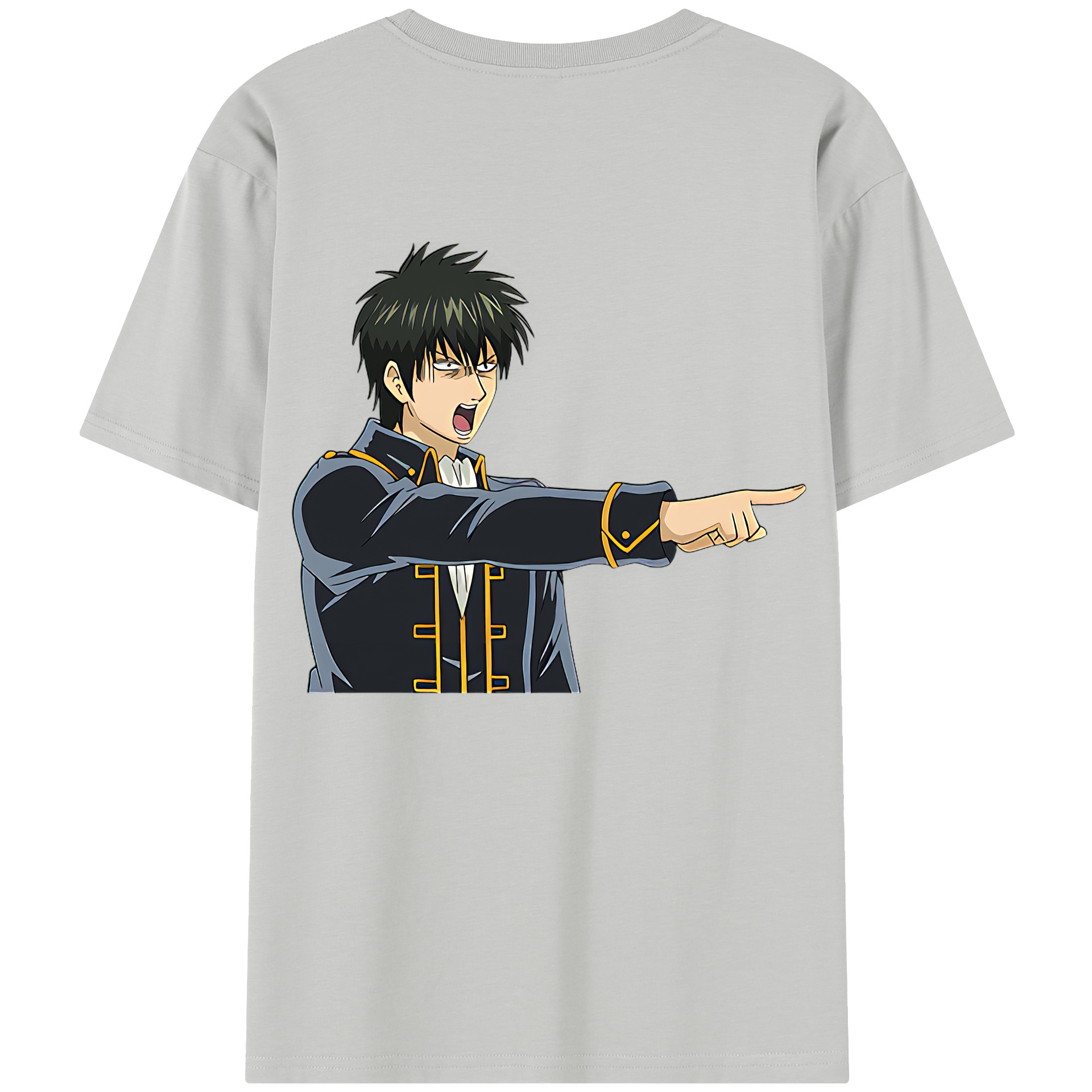 （画像用） ぎんたま 坂田銀時（さかたぎんとき） 神楽 志村新八（しむら しんぱち） GINTAMA Sakata Gintoki Kagura Shimura Shinpachi レディース半袖Tシャツ(バックプリント)