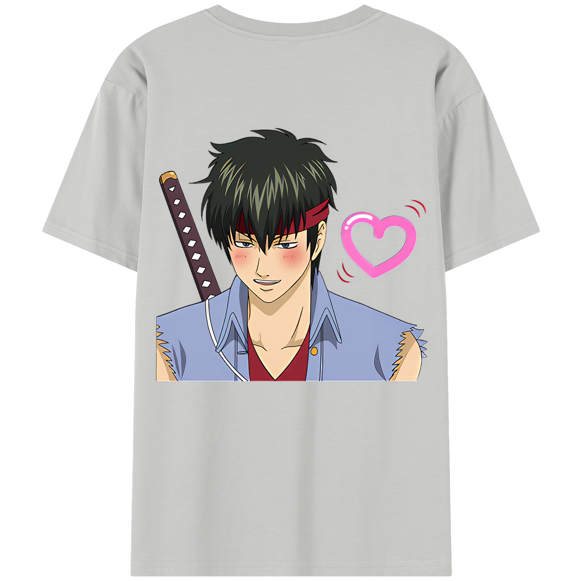 （画像用） ぎんたま 坂田銀時（さかたぎんとき） 神楽 志村新八（しむら しんぱち） GINTAMA Sakata Gintoki Kagura Shimura Shinpachi レディース半袖Tシャツ(バックプリント)