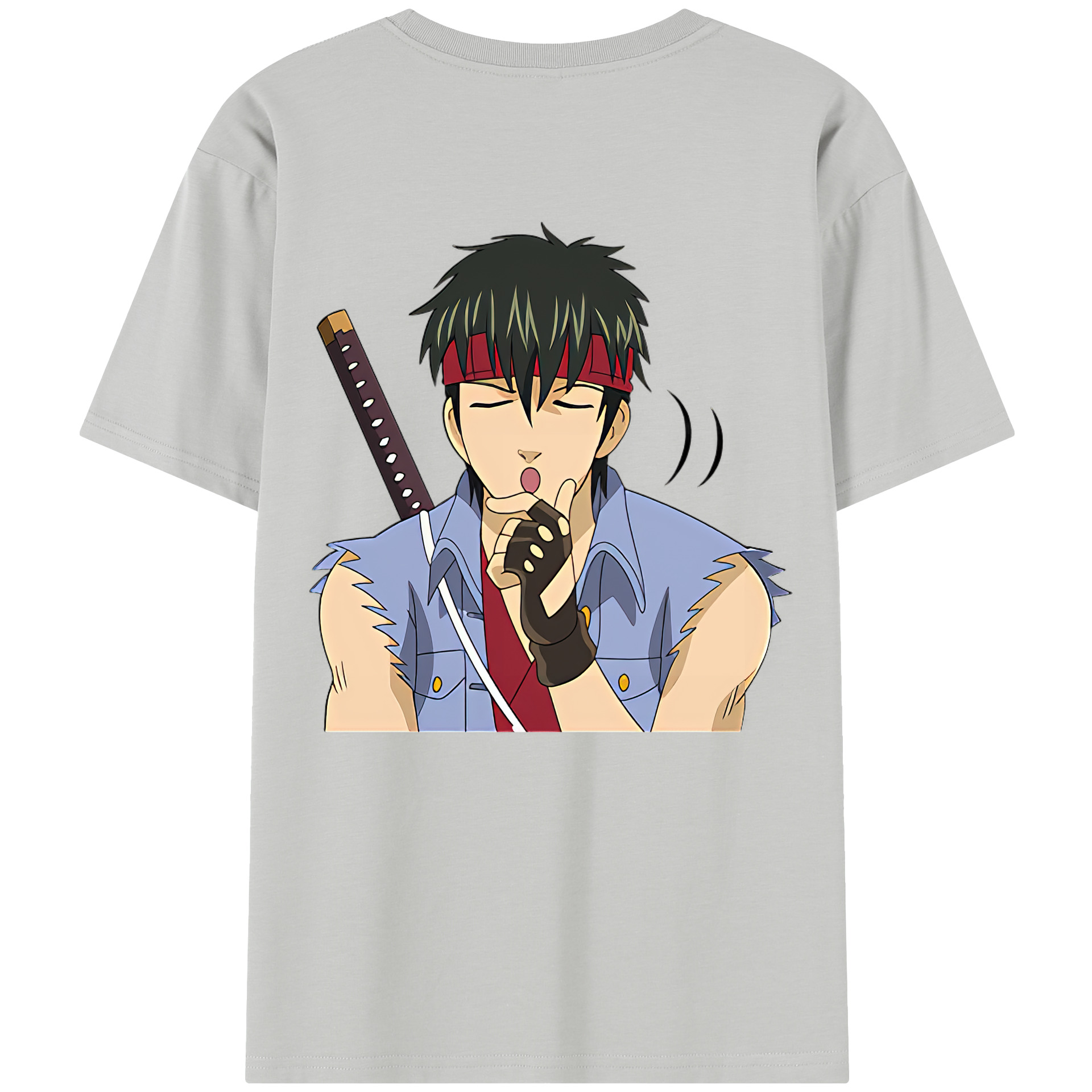 （画像用） ぎんたま 坂田銀時（さかたぎんとき） 神楽 志村新八（しむら しんぱち） GINTAMA Sakata Gintoki Kagura Shimura Shinpachi レディース半袖Tシャツ(バックプリント)