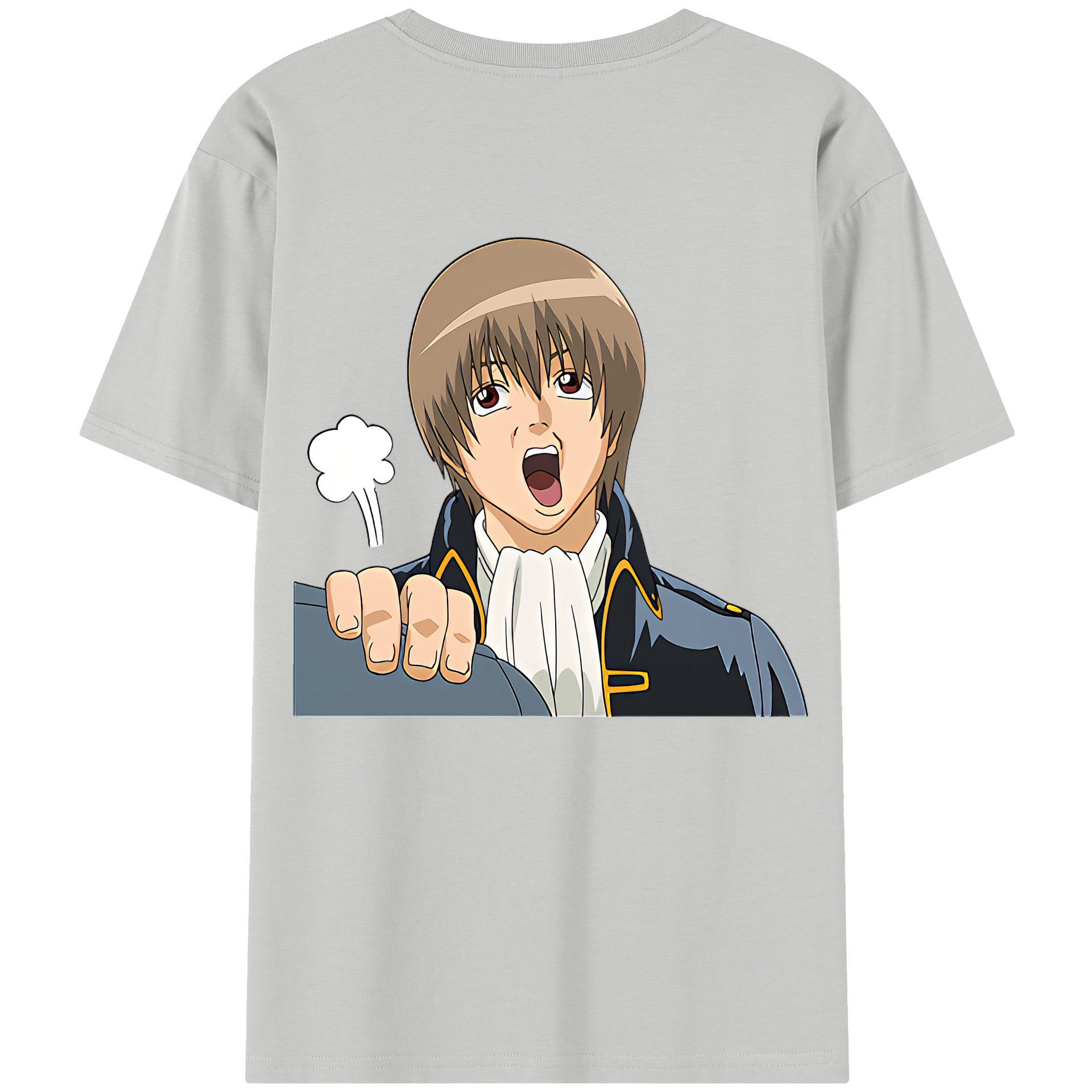 （画像用） ぎんたま 坂田銀時（さかたぎんとき） 神楽 志村新八（しむら しんぱち） GINTAMA Sakata Gintoki Kagura Shimura Shinpachi レディース半袖Tシャツ(バックプリント)