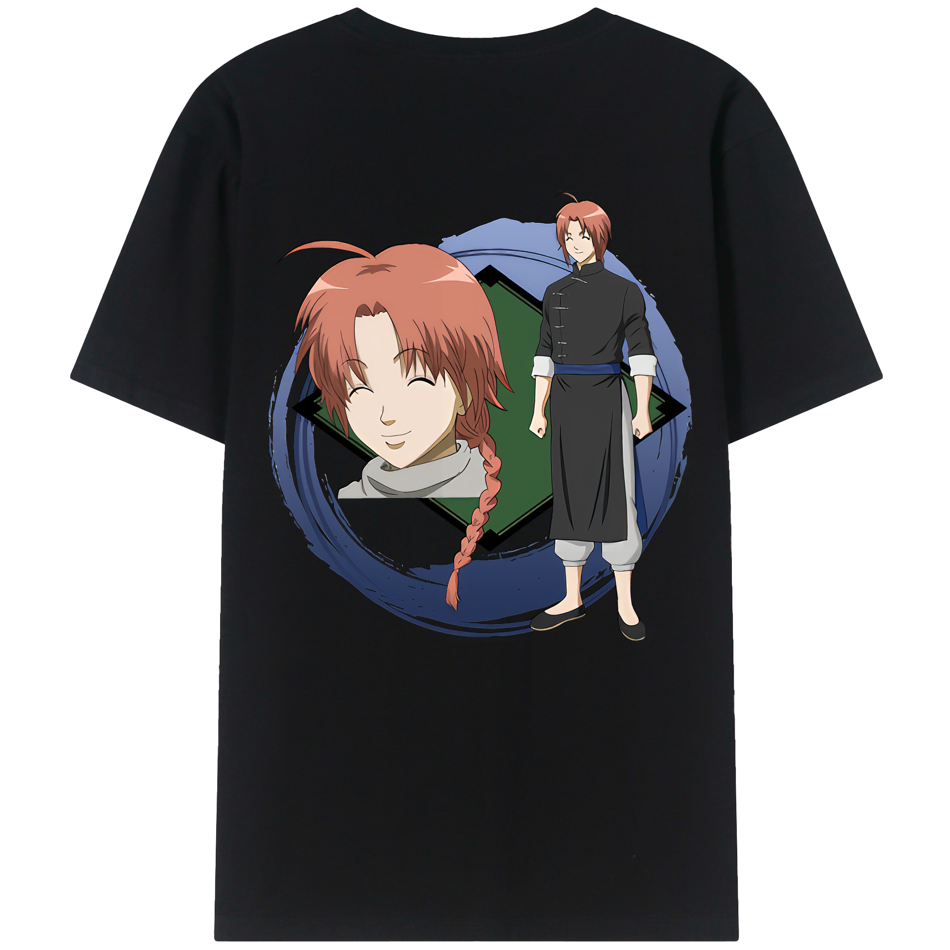 （画像用） ぎんたま 坂田銀時（さかたぎんとき） 神楽 志村新八（しむら しんぱち） GINTAMA Sakata Gintoki Kagura Shimura Shinpachi レディース半袖Tシャツ(バックプリント)
